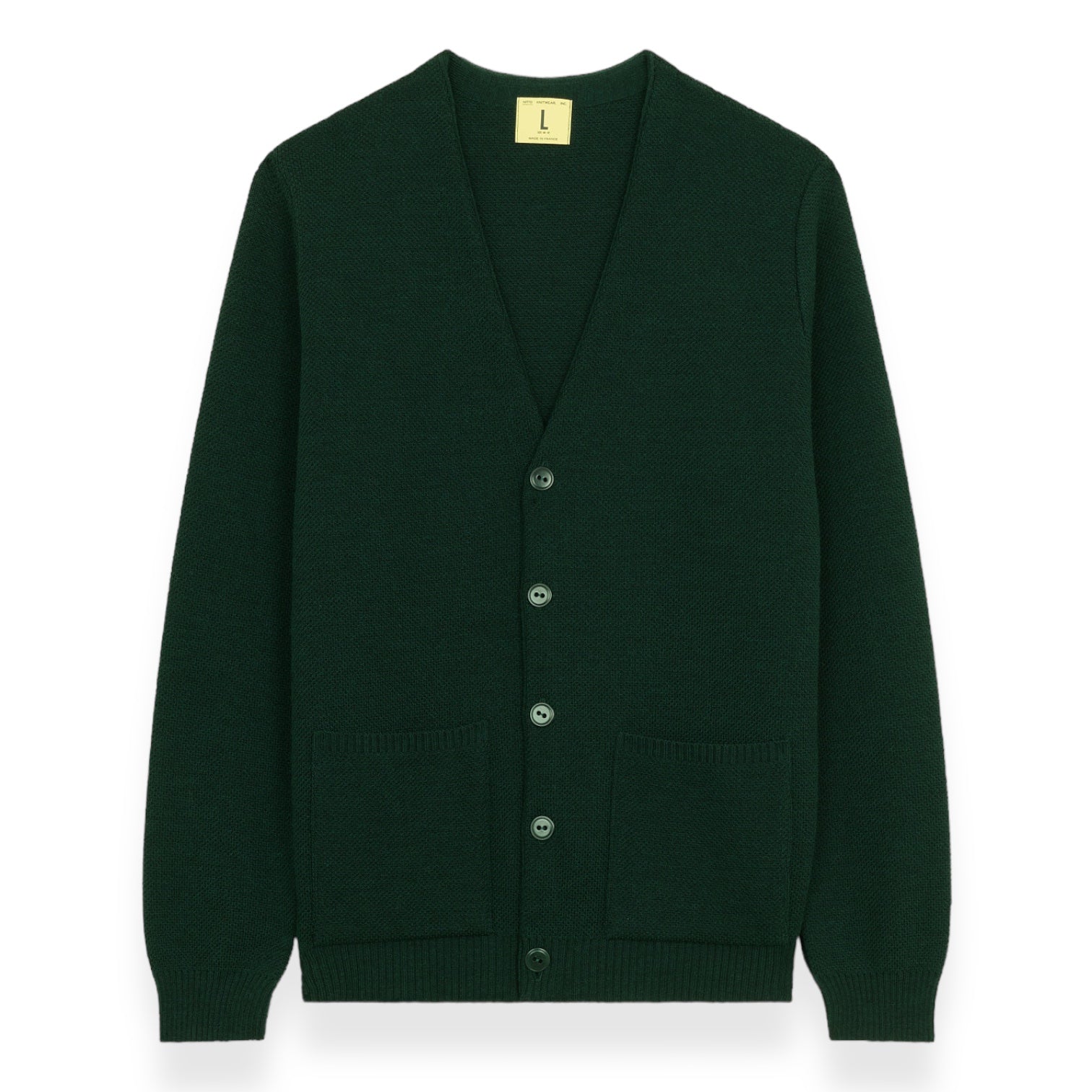 Nitto Knitwear - Cardigan Youri (Vert Forêt)