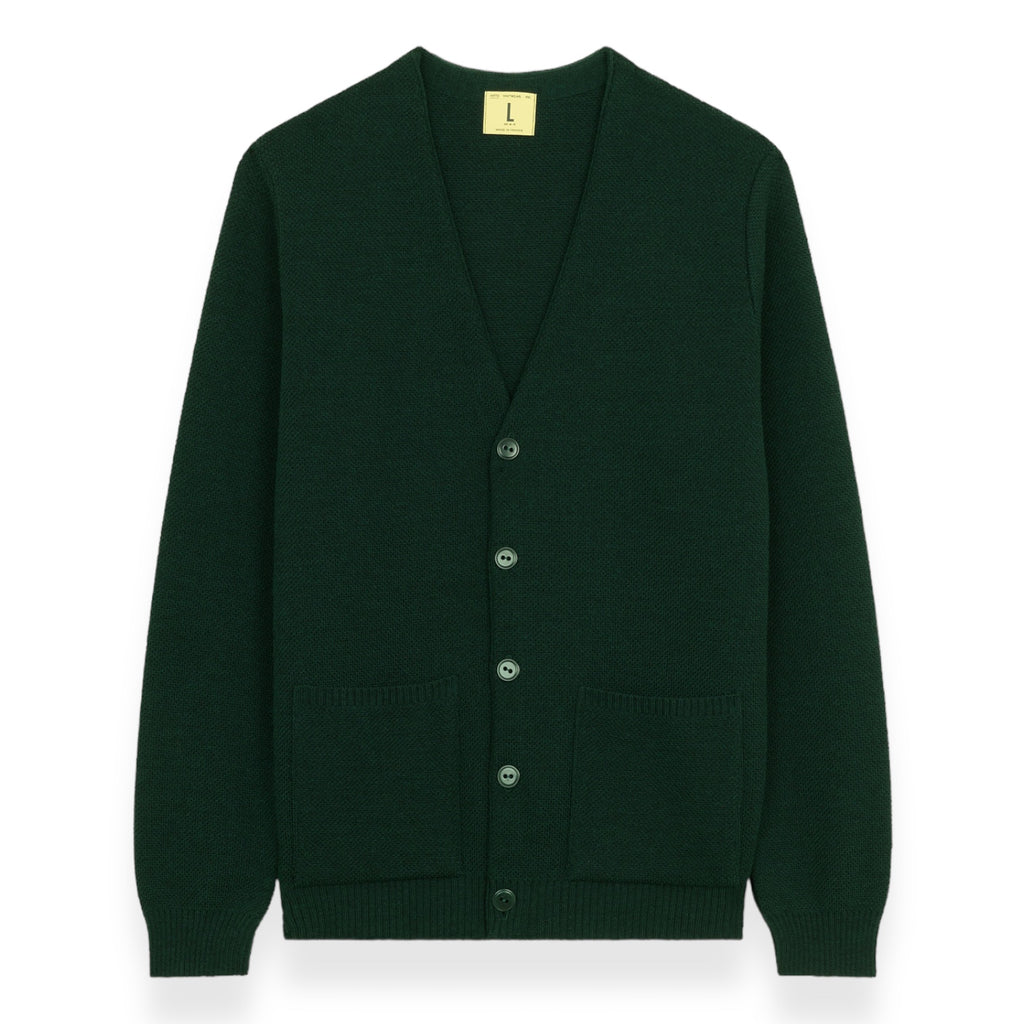 Nitto Knitwear - Cardigan Youri (Vert Forêt)