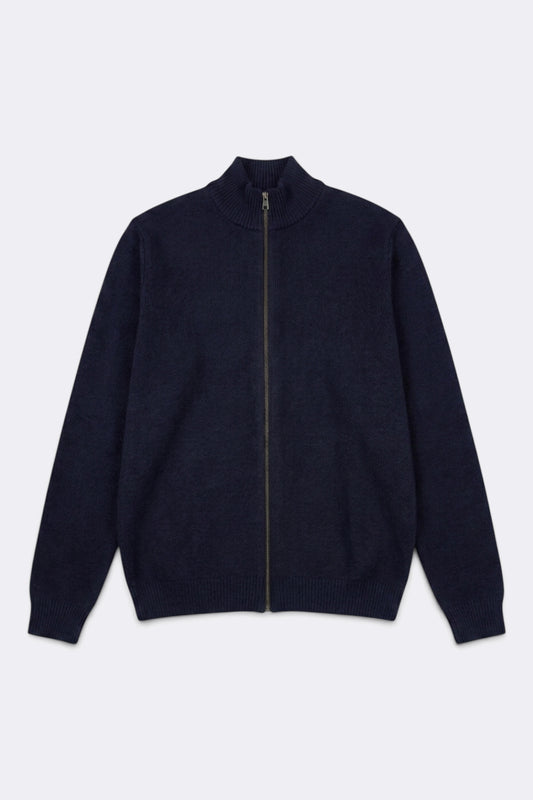 NITTO KNITWEAR Gilet Zippé Youri Marine | Edgar Bdx