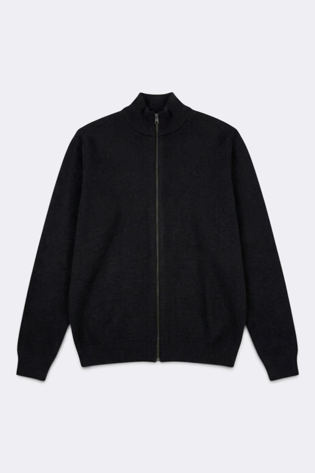 NITTO KNITWEAR Gilet Zippé Youri Noir | Edgar Bdx