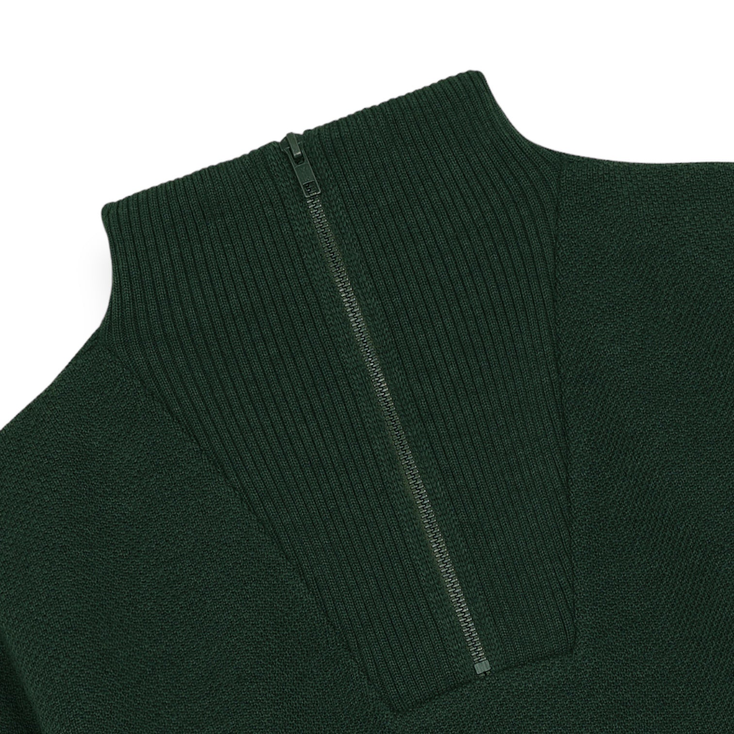 Nitto Knitwear - Pull Camionneur (Vert Forêt)