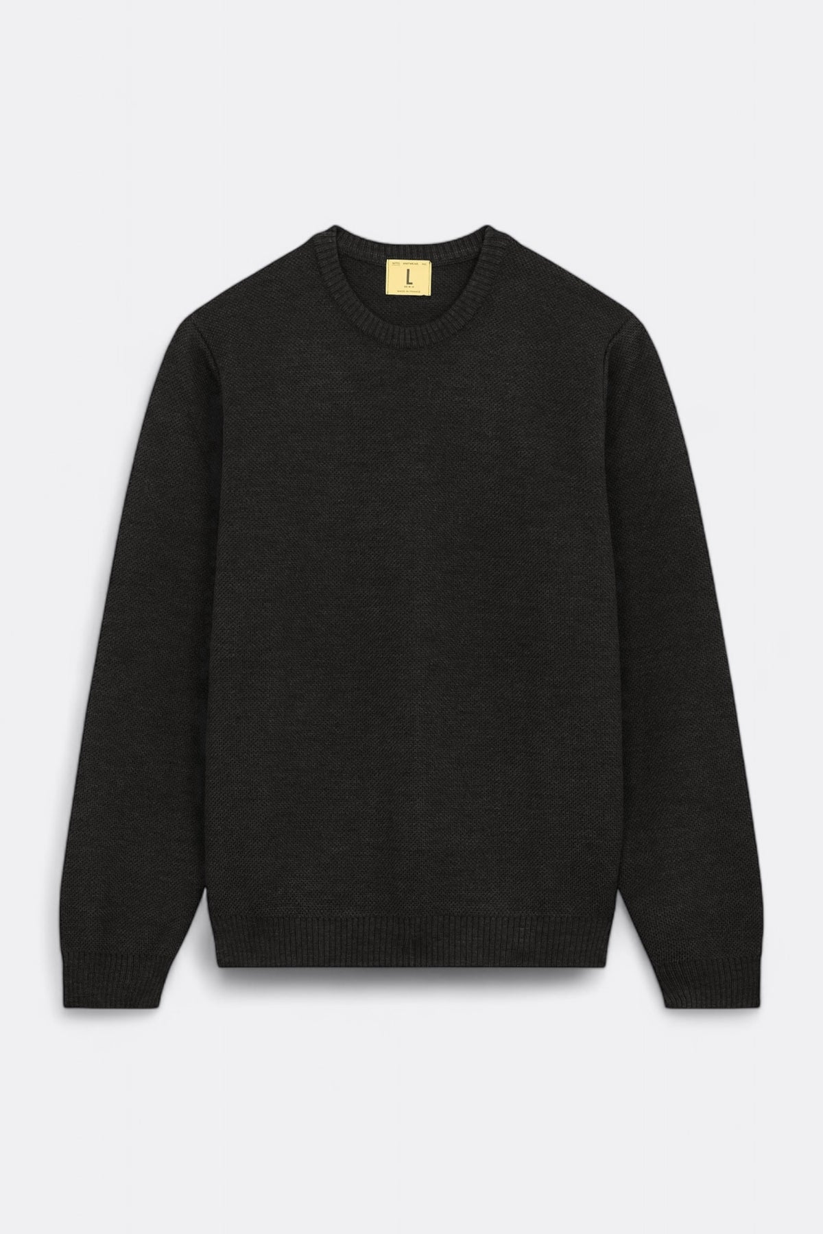 NITTO KNITWEAR Pull Youri Col Rond Anthracite | Edgar Bdx