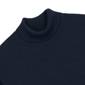 Nitto Knitwear - Pull Youri Col Roulé (Marine)
