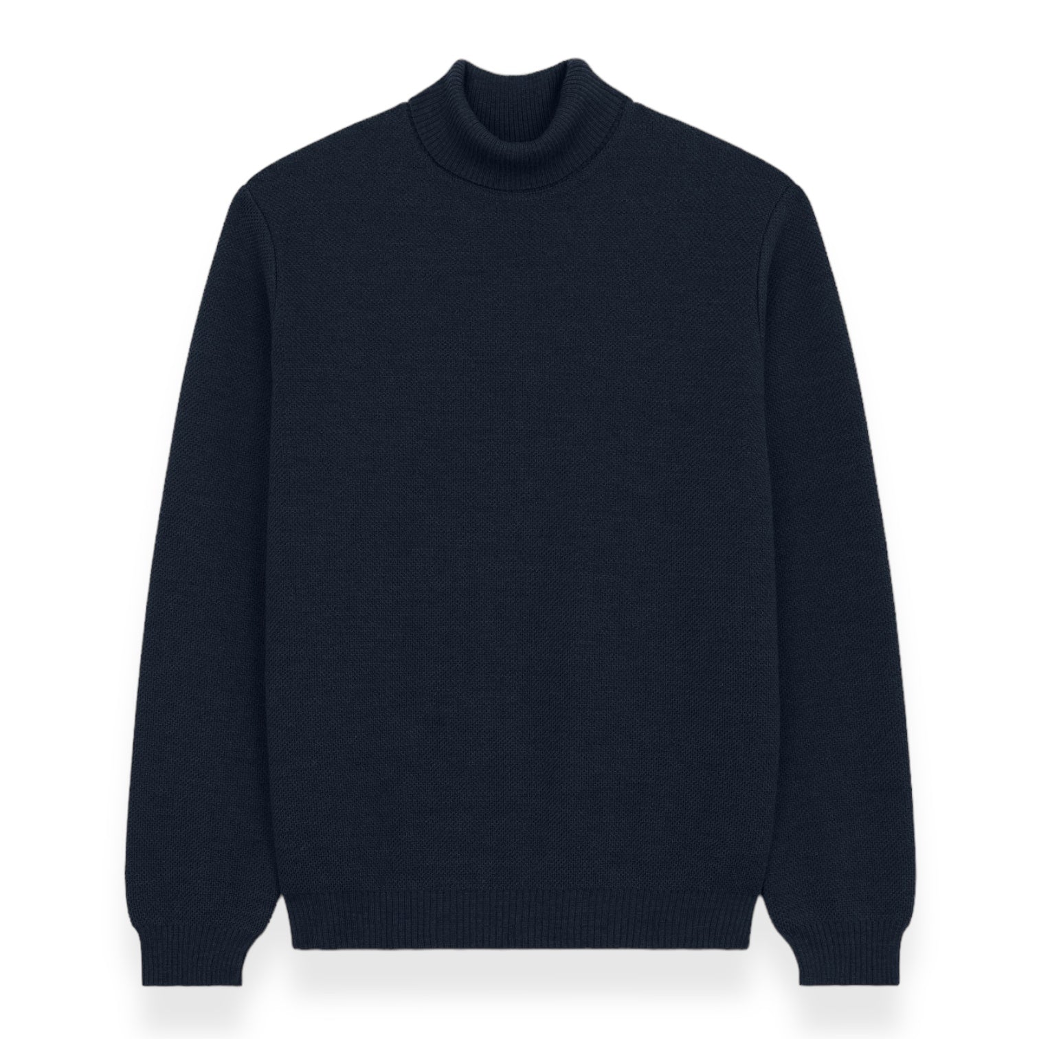 Nitto Knitwear - Pull Youri Col Roulé (Marine)