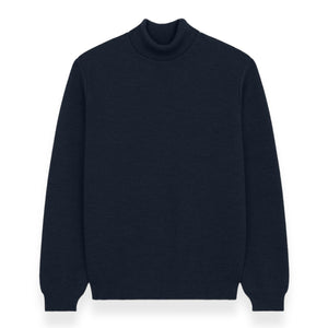 Nitto Knitwear - Pull Youri Col Roulé (Marine)