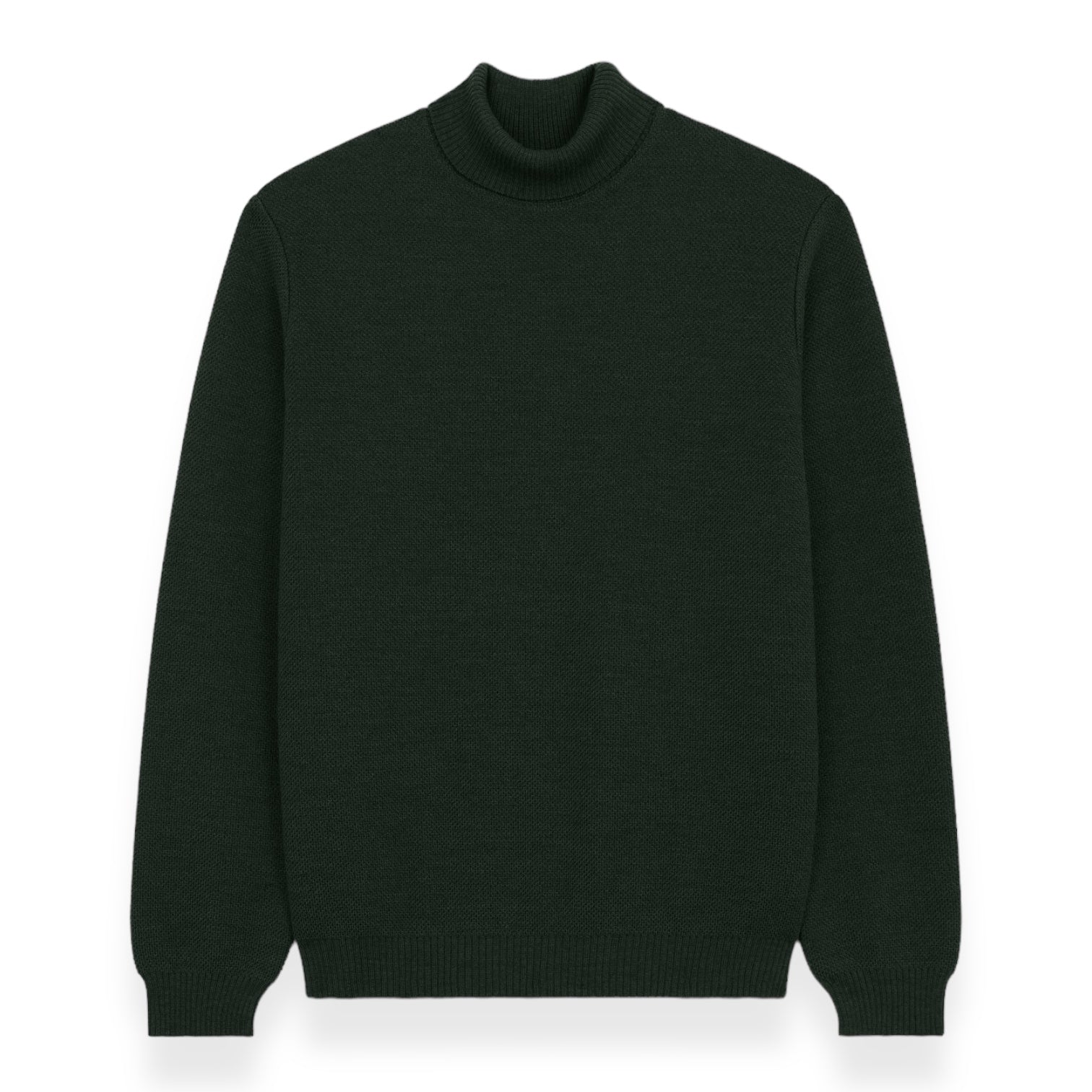 Nitto Knitwear - Pull Youri Col Roulé (Vert Forêt)
