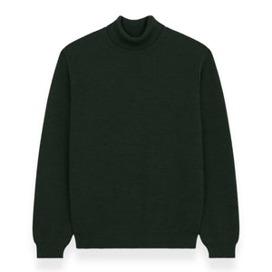 Nitto Knitwear - Pull Youri Col Roulé (Vert Forêt)