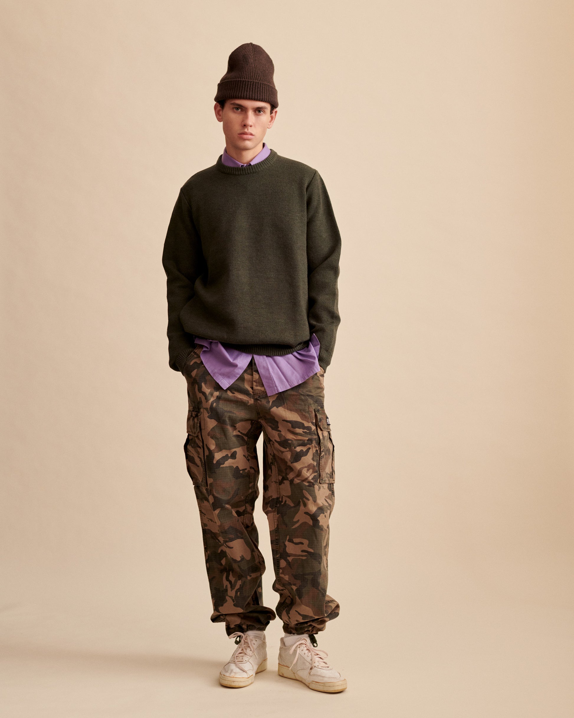 Nitto Knitwear - Pull Youri (Vert Forêt)