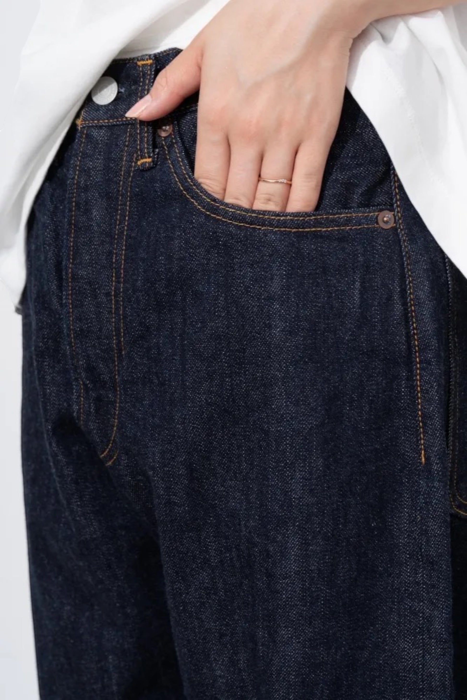 Ordinary Fits 119 Wide Fit Denim One Wash Indigo | Selvedge Japonais Kojima | Edgar Bdx