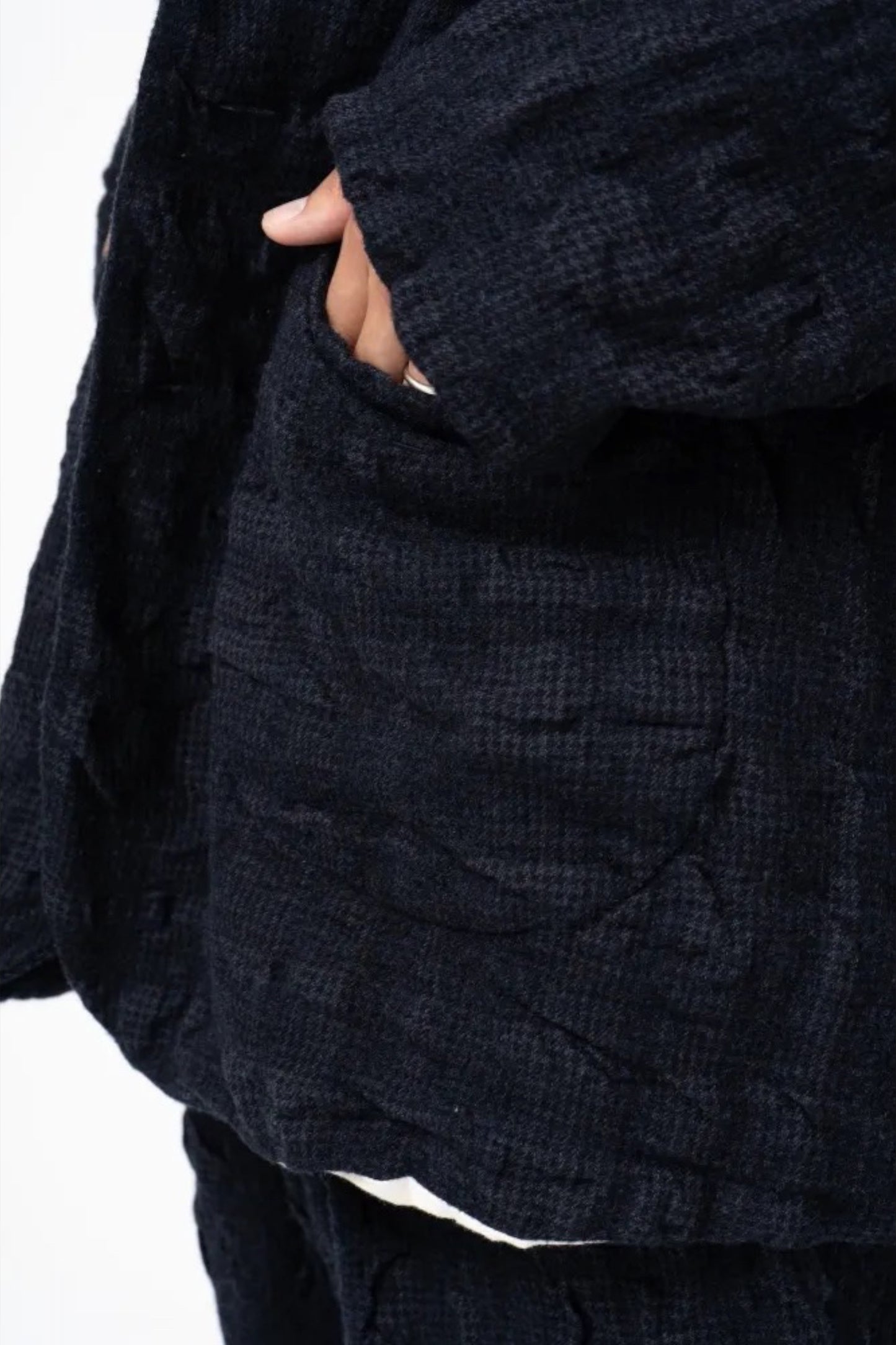 Ordinary Fits - Hound Tooth Tailored Jacket (Navy)