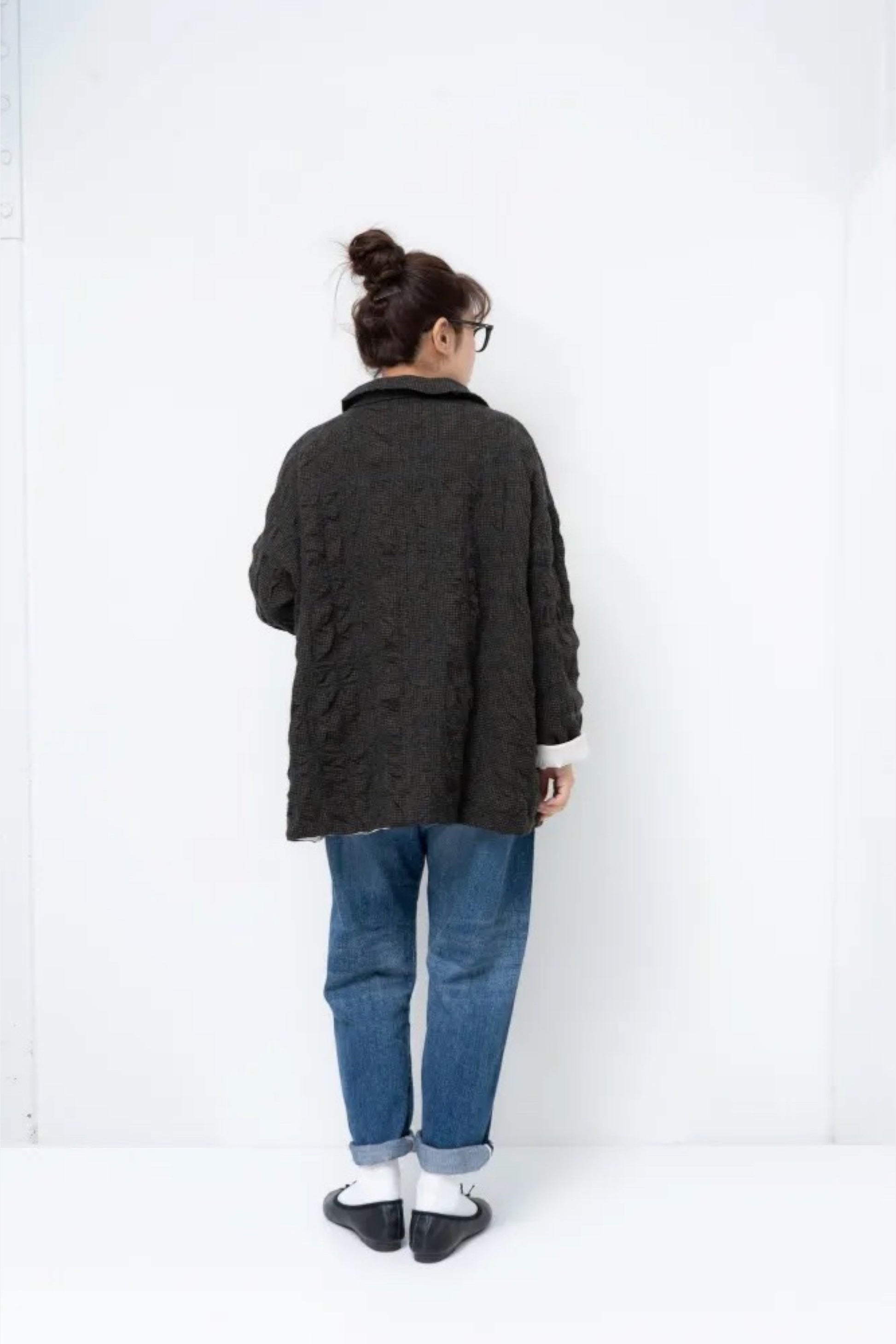 Ordinary Fits - Hound Tooth Tailored Jacket (Navy)