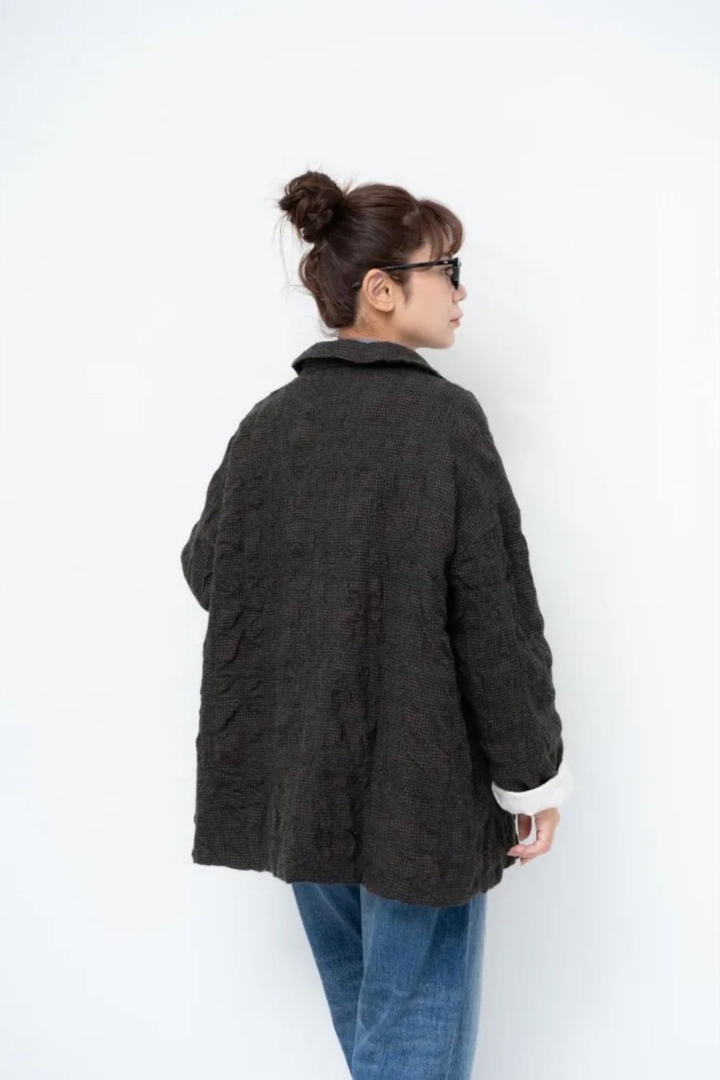 Ordinary Fits - Hound Tooth Tailored Jacket (Navy)