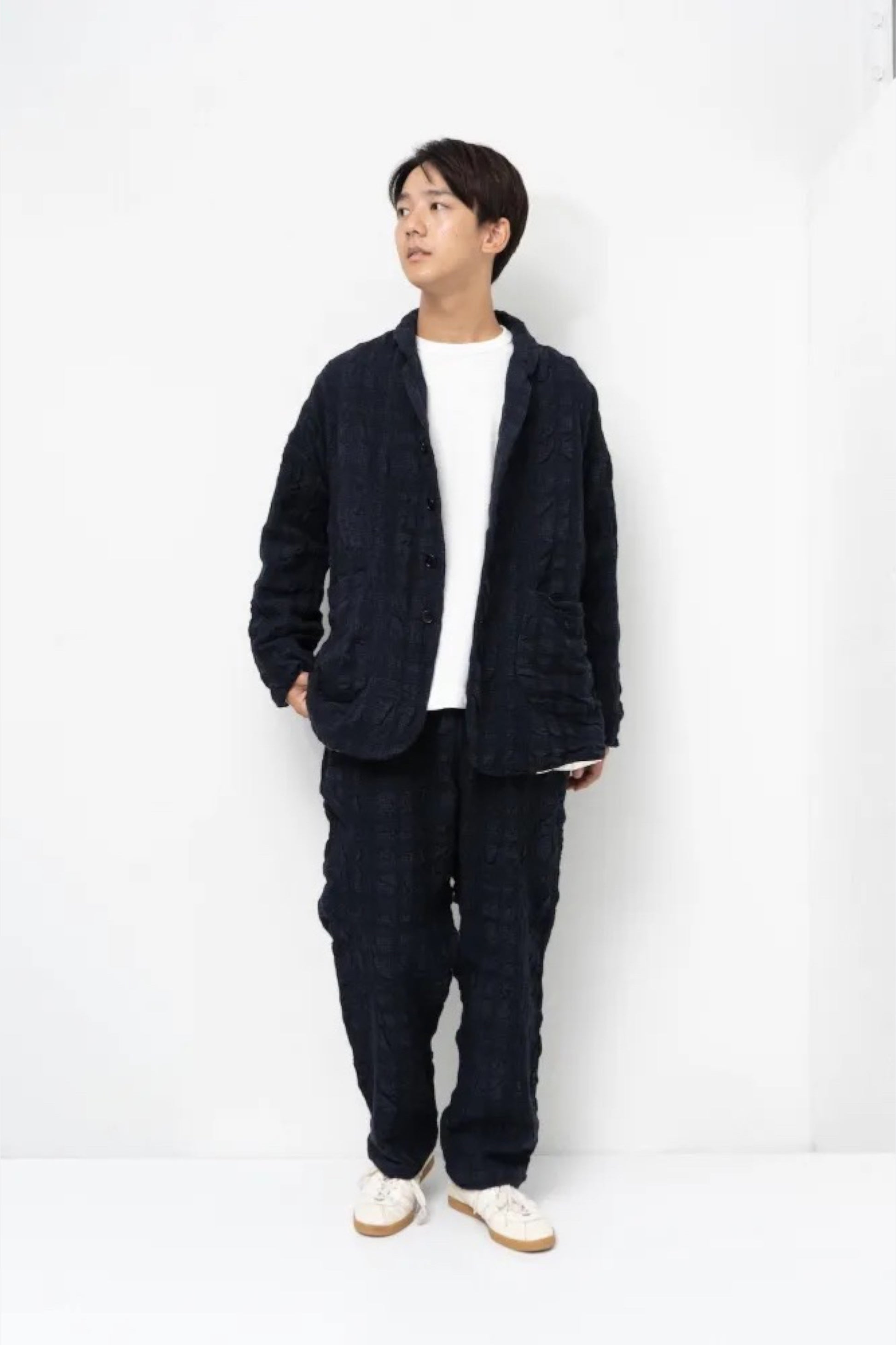 Ordinary Fits - Hound Tooth Tailored Jacket (Navy)