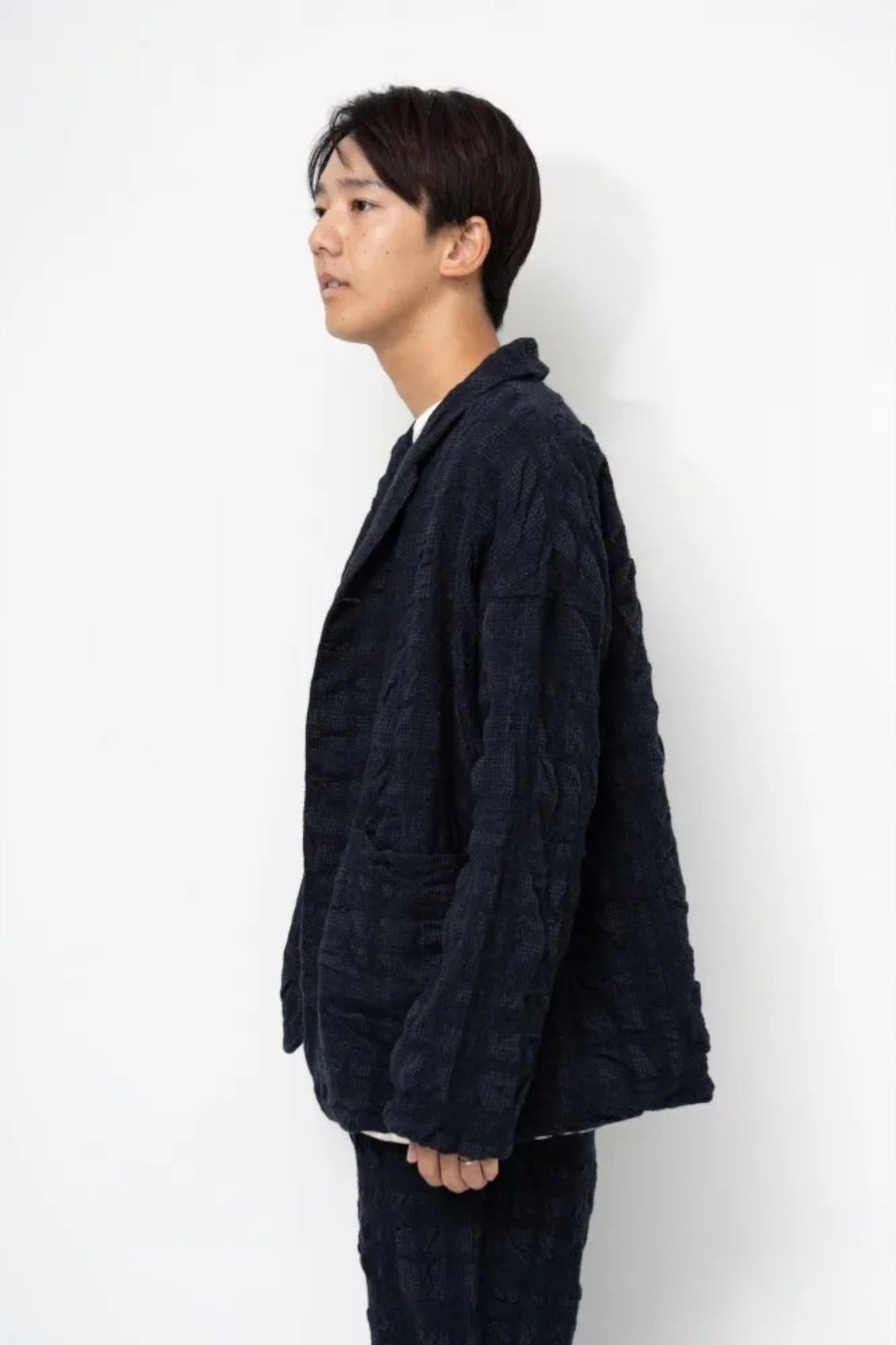 Ordinary Fits - Hound Tooth Tailored Jacket (Navy)