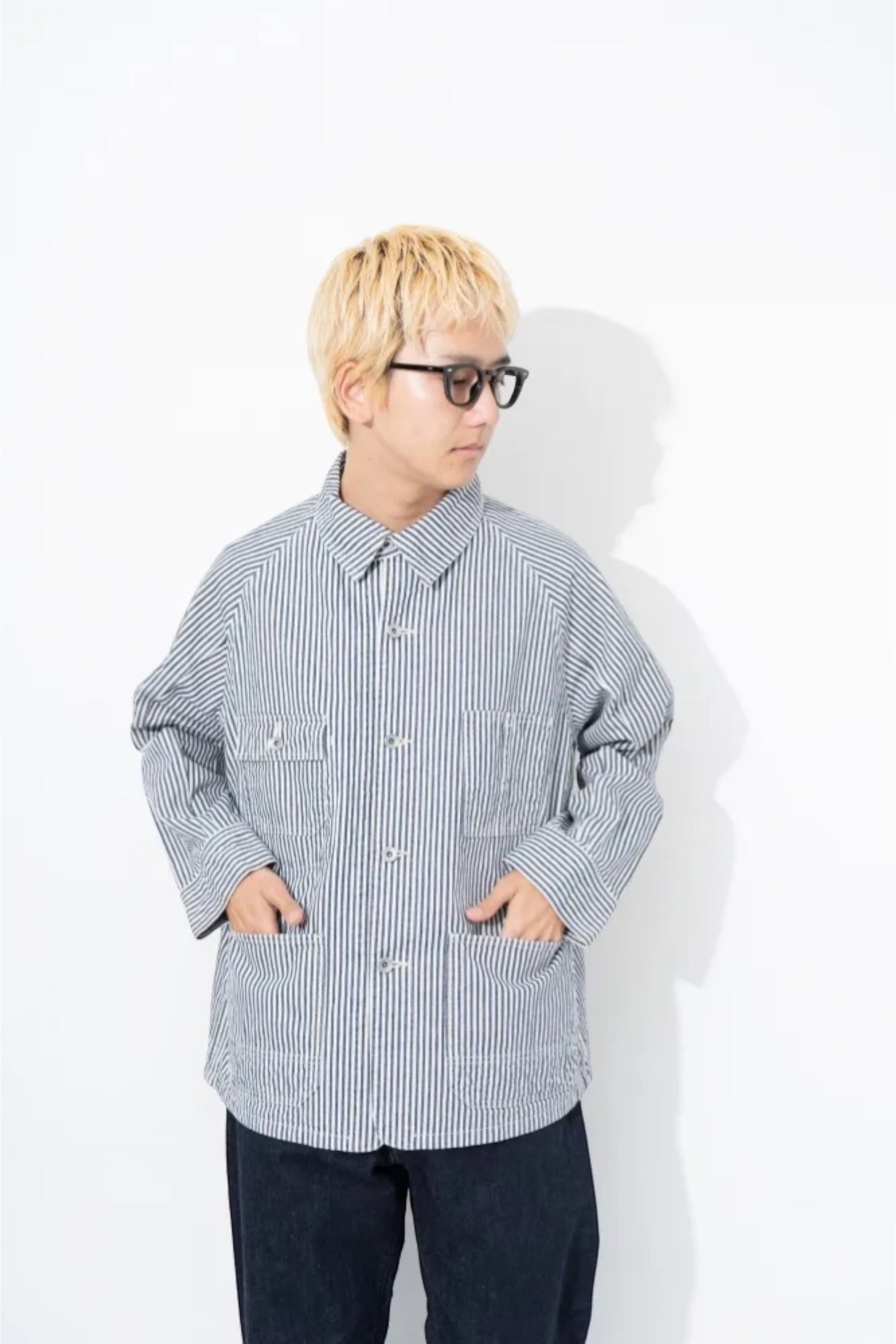 Ordinary Fits Color US Coverall Jacket Hickory | Veste Workwear Japonaise | Edgar Bdx