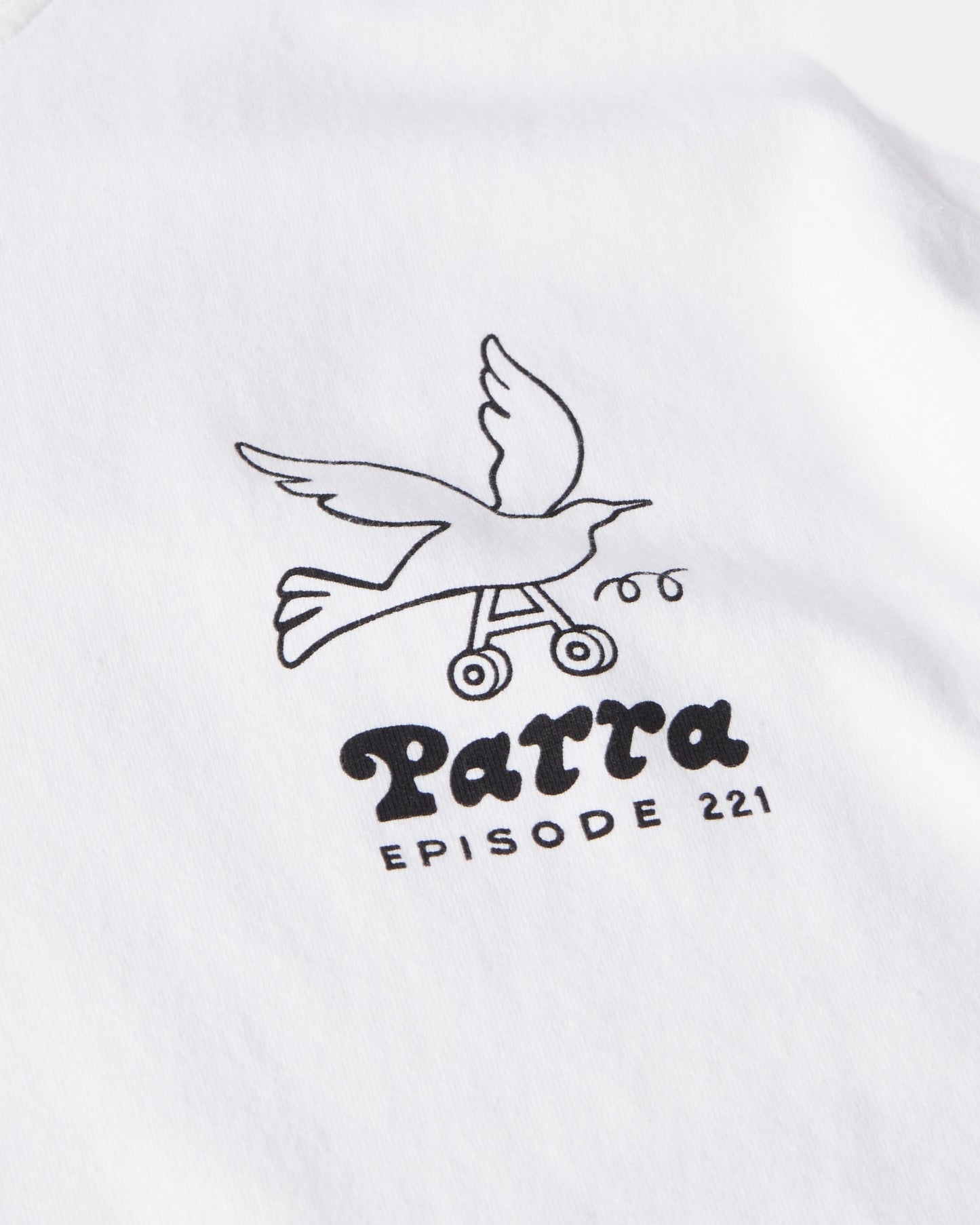 Parra - Chair Pencil Long Sleeve T-Shirt (White)