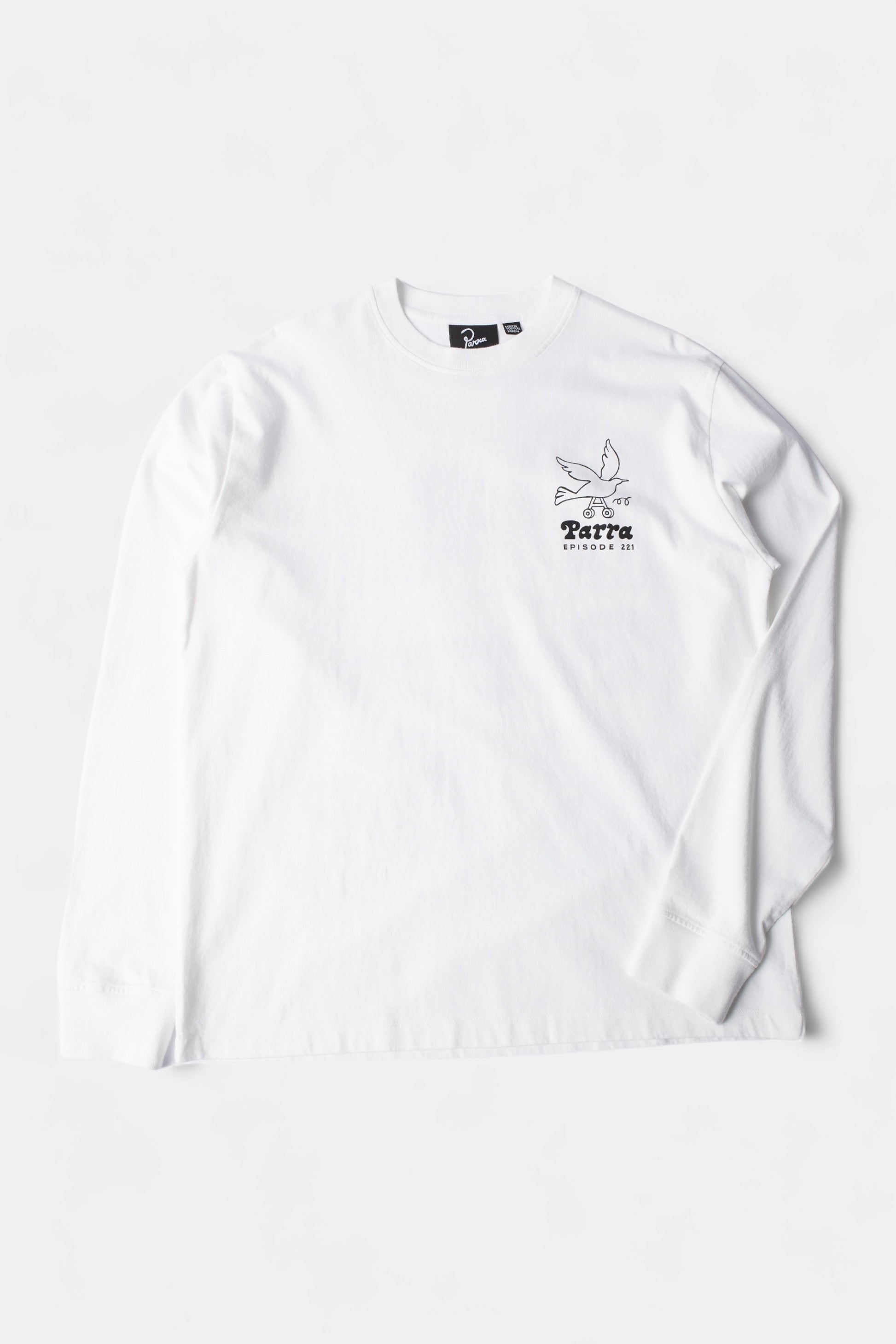 Parra - Chair Pencil Long Sleeve T-Shirt (White)