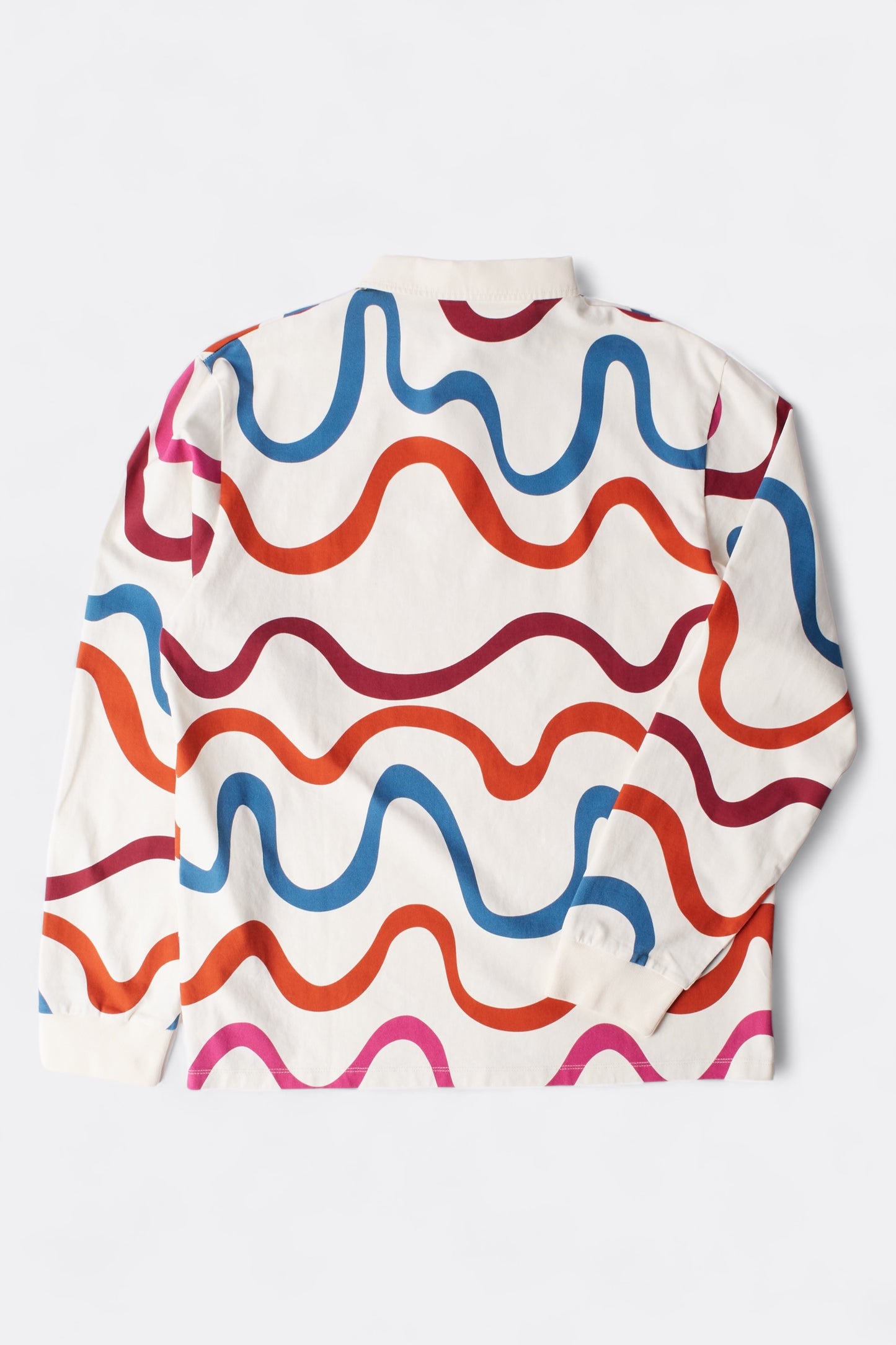 Parra - Colored Soundwave Polo Shirt (Off-White)