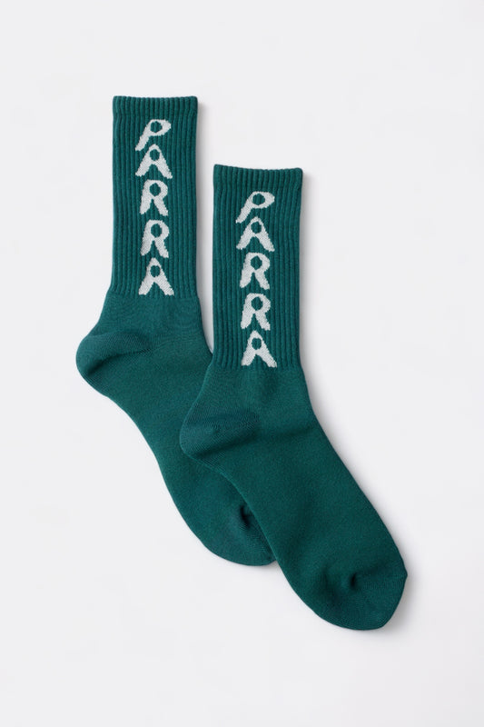 Parra - Hole Logo Crew Socks (Castleton Green)