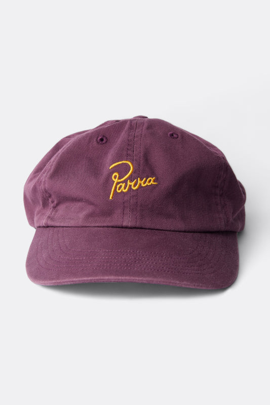 Parra - Script Logo 6 Panel Hat (Dark Violet)