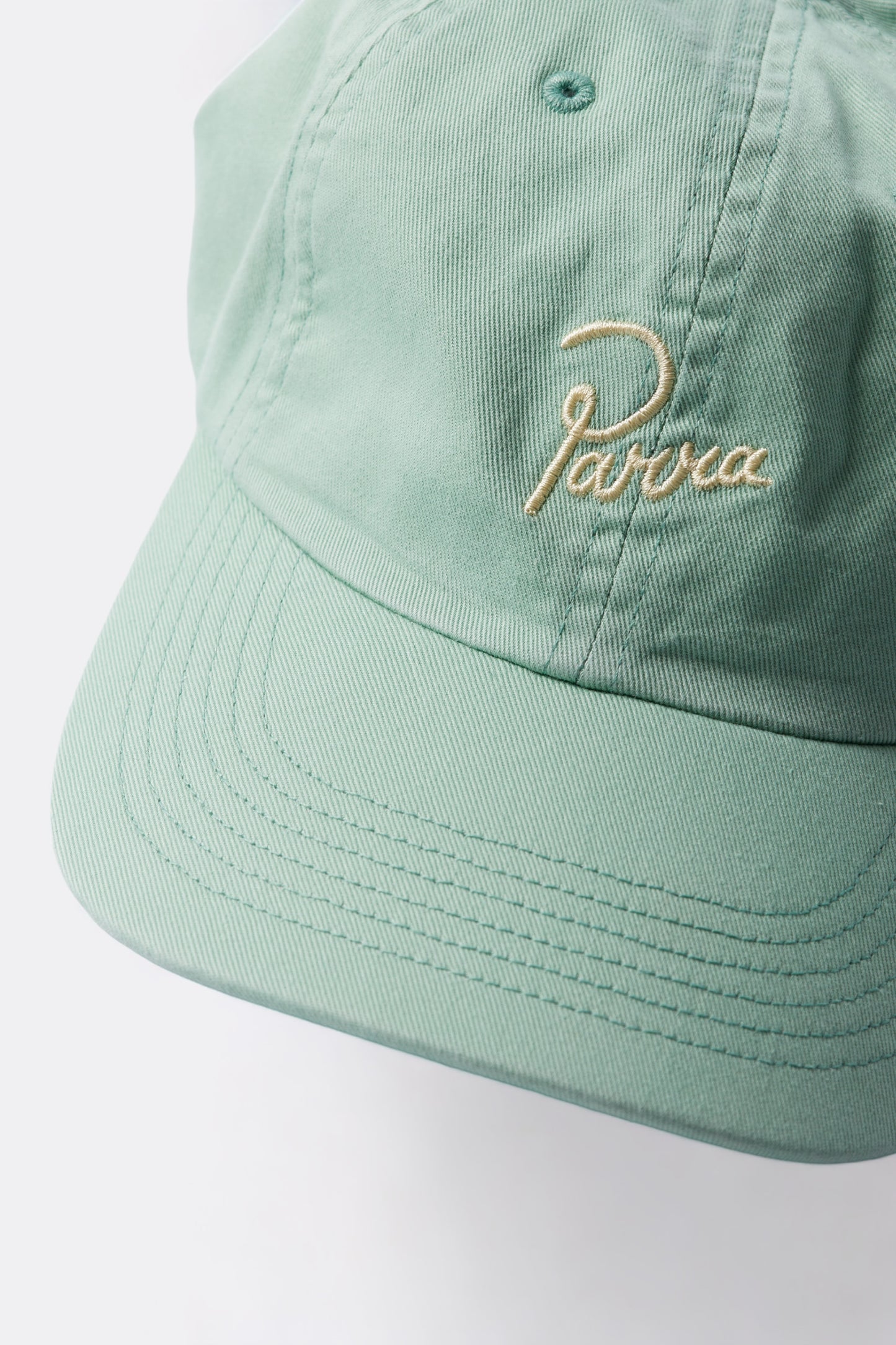 Parra - Script Logo 6 Panel Hat (Sage Green)
