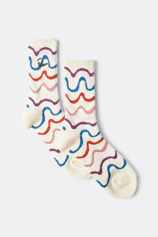 Parra - Sock Wave Crew Socks (Off-White)
