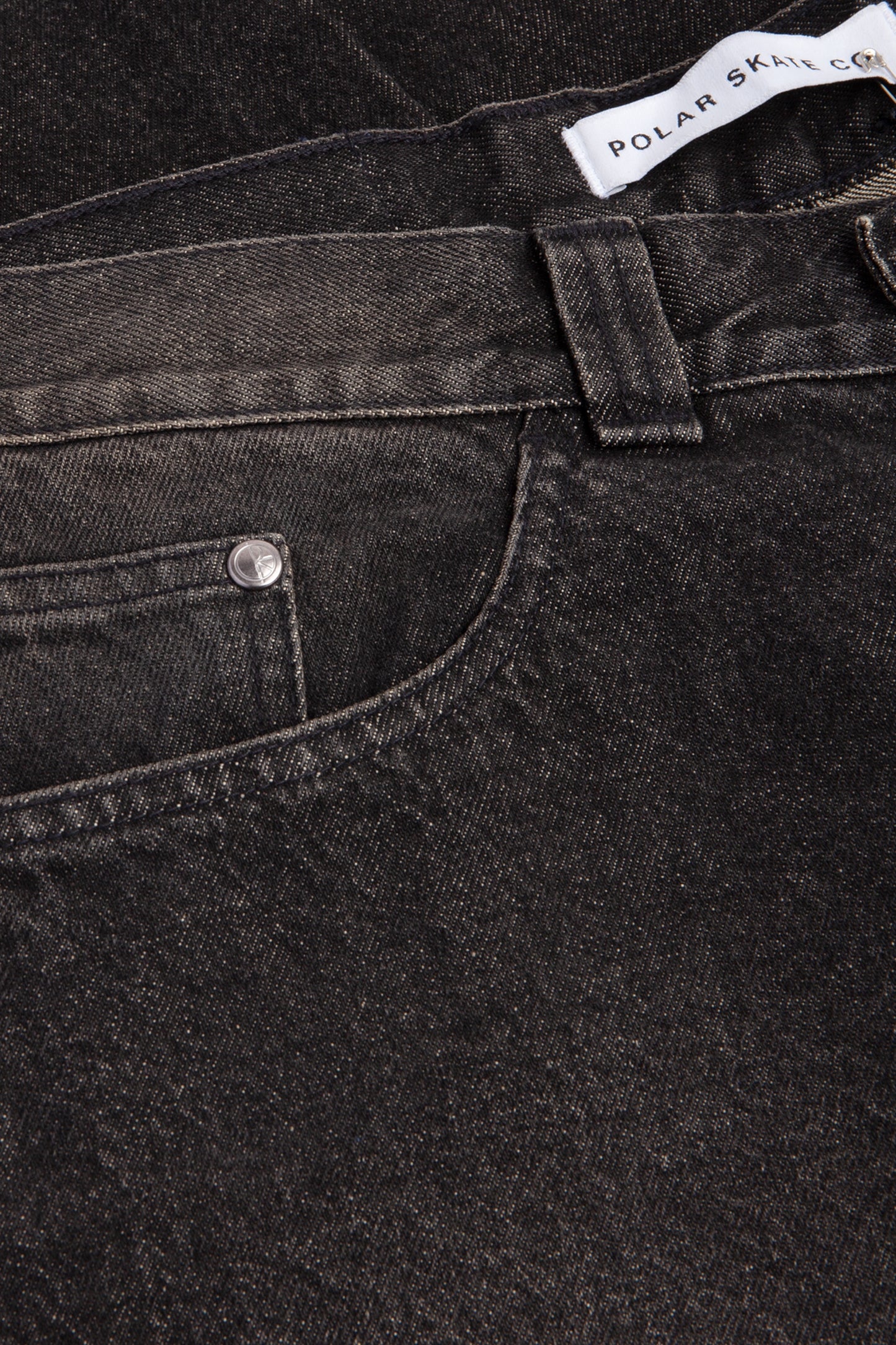 POLAR SKATE CO. 93! Pants Dirty Black | Jean Dénim Lavé Pierre Oversize Skate | Edgar Bdx