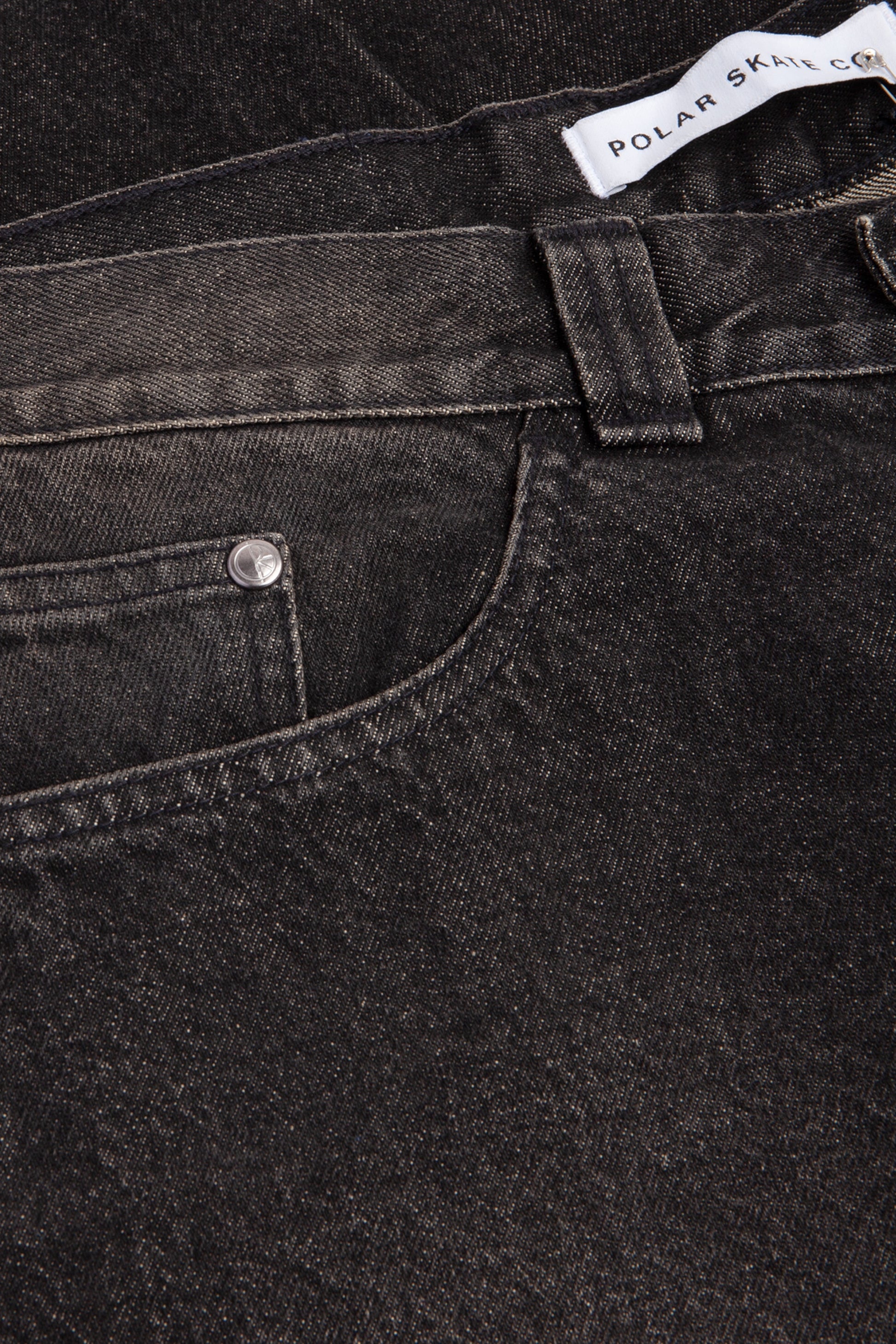 POLAR SKATE CO. 93! Pants Dirty Black | Jean Dénim Lavé Pierre Oversize Skate | Edgar Bdx