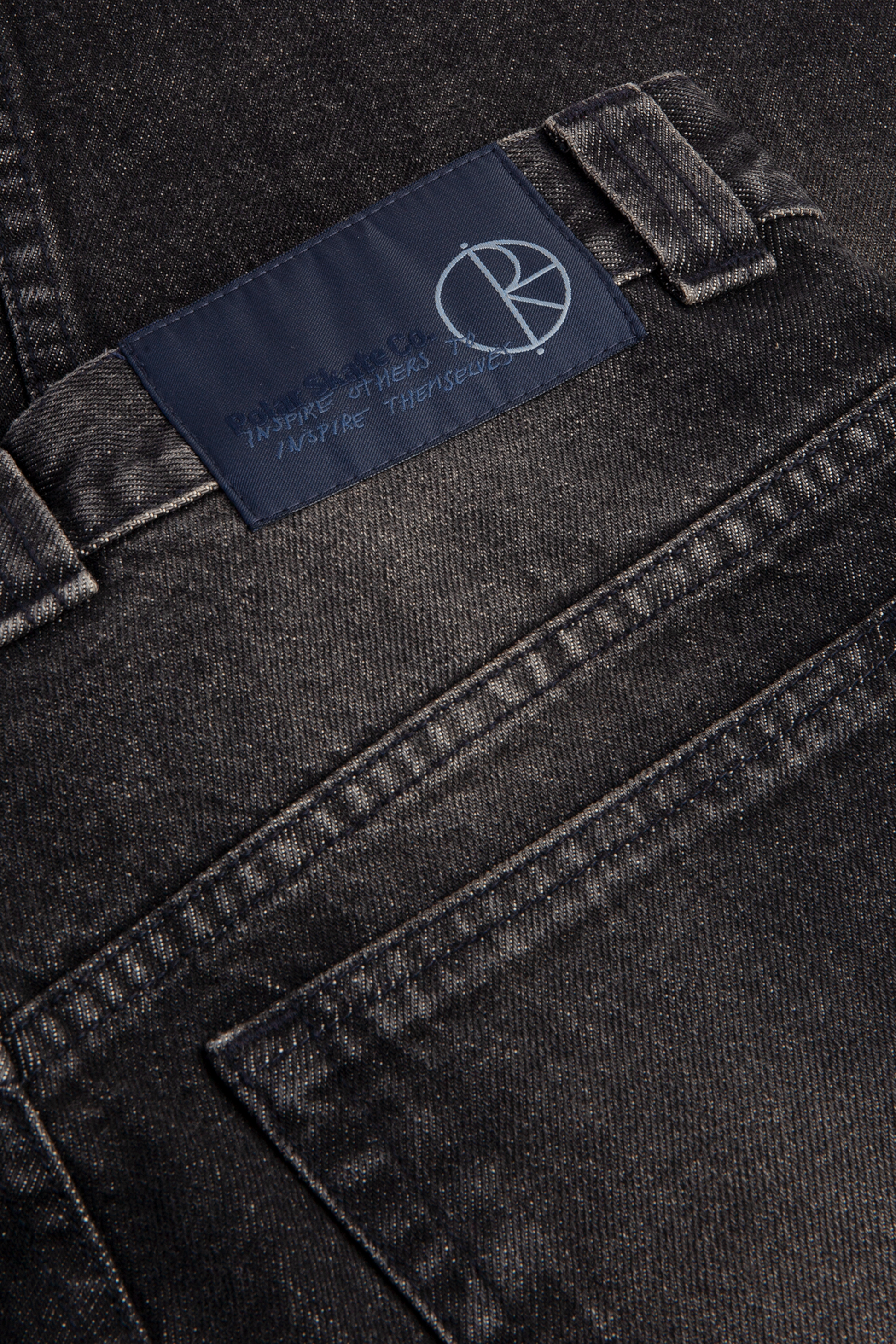 POLAR SKATE CO. 93! Pants Dirty Black | Jean Dénim Lavé Pierre Oversize Skate | Edgar Bdx