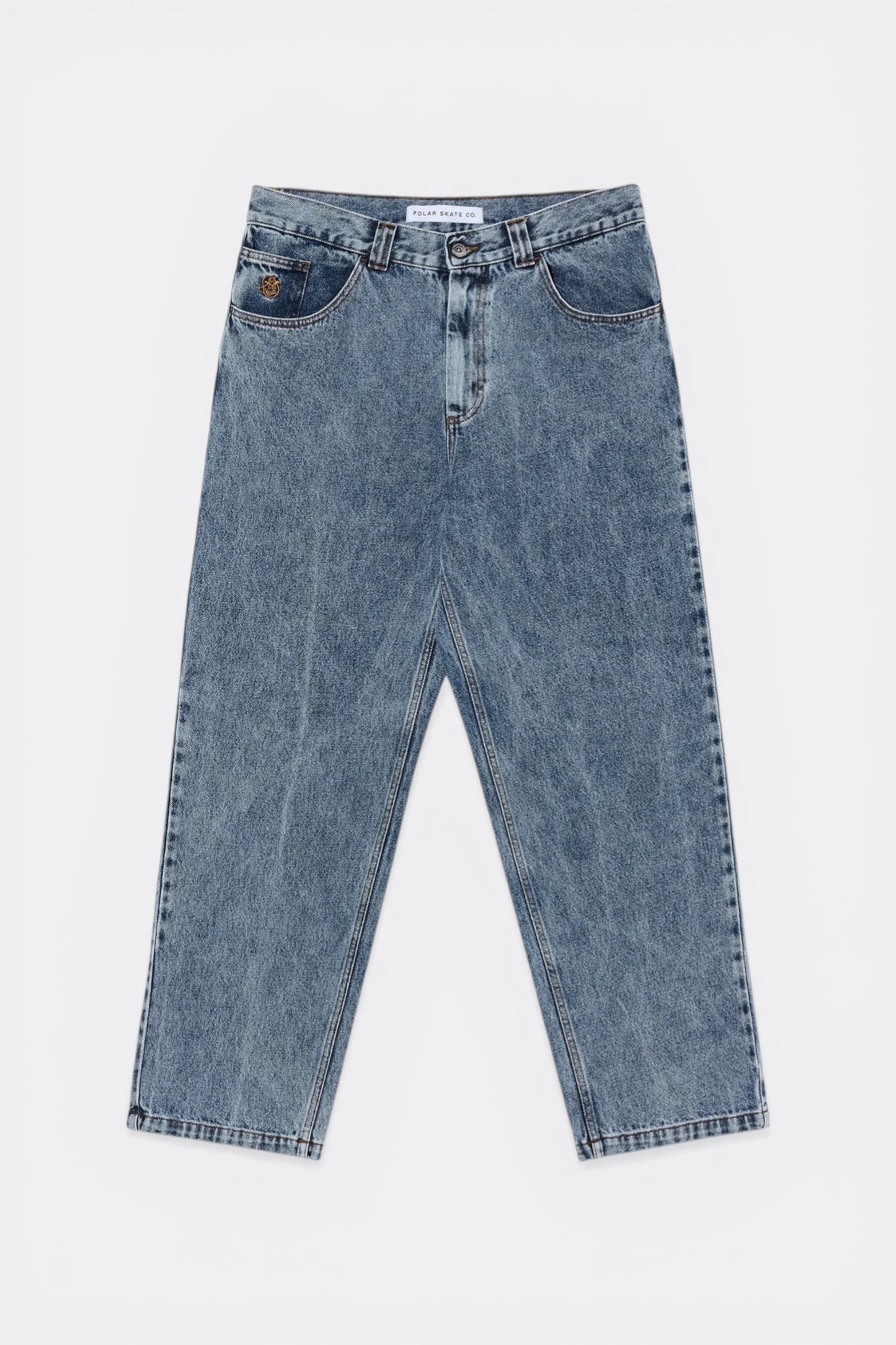 Polar Skate Co. 93! Pants Heavy Washed Blue | Jean Droit Délavé Skate | Edgar Bdx