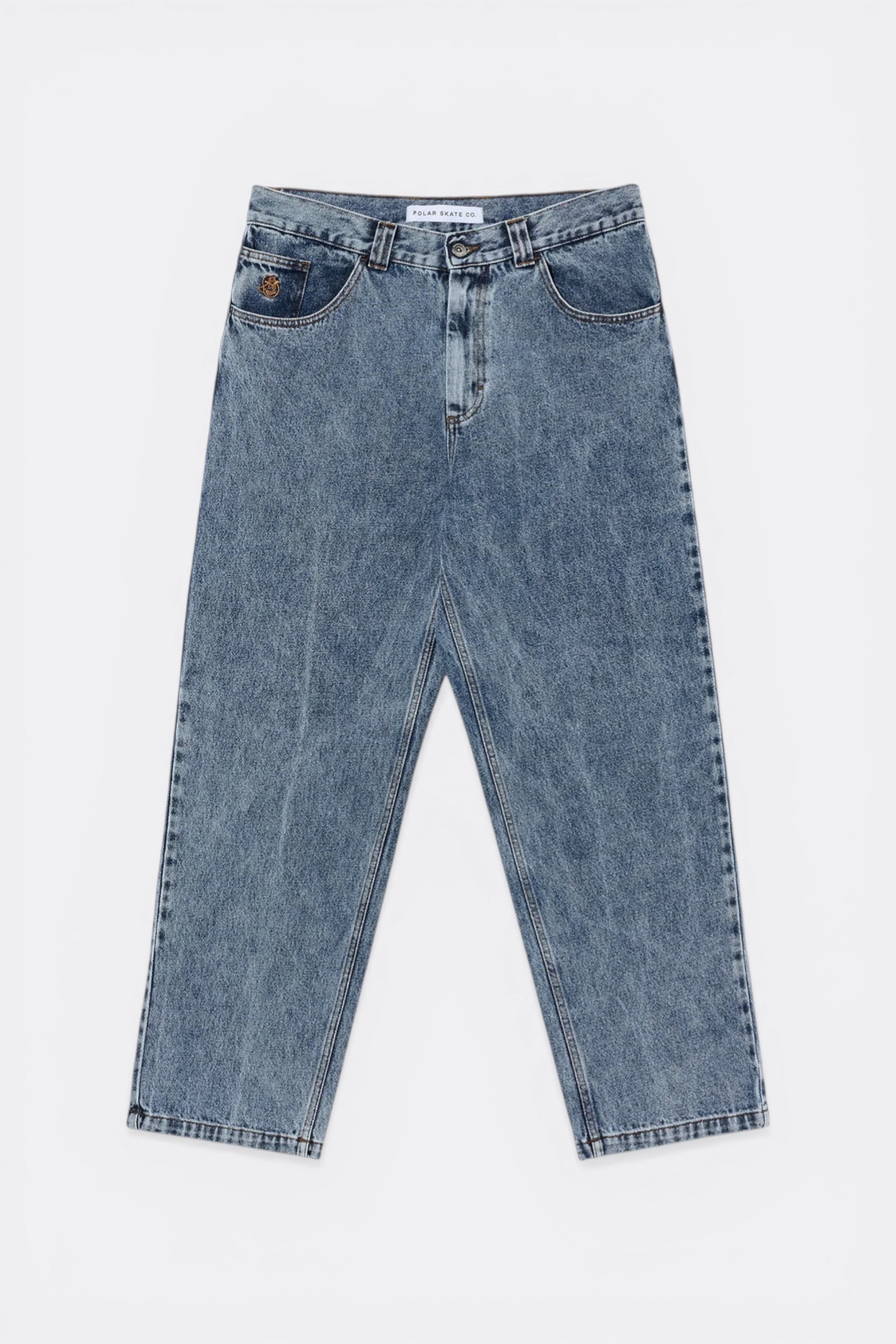 Polar Skate Co. 93! Pants Heavy Washed Blue | Jean Droit Délavé Skate | Edgar Bdx