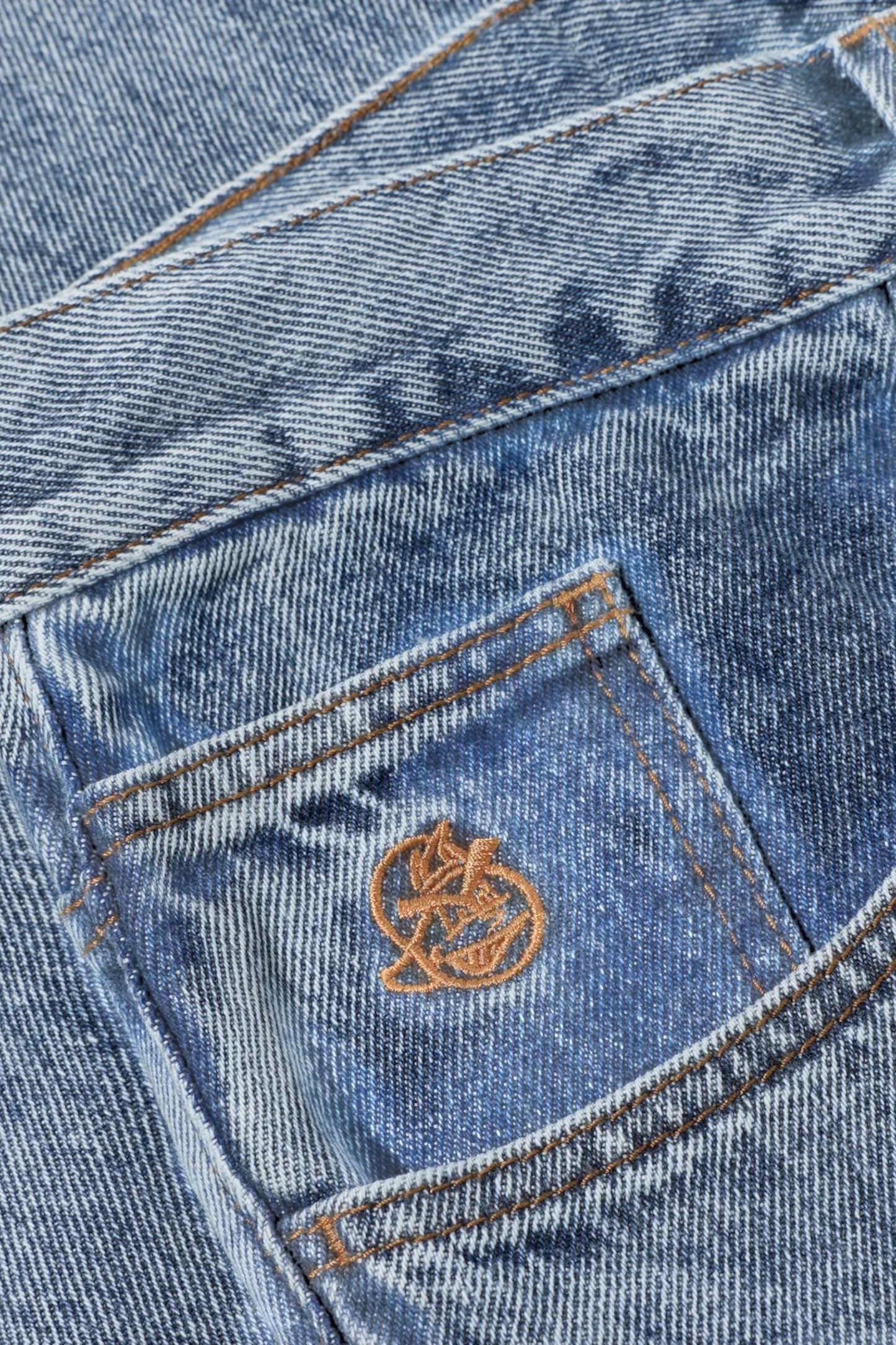 Polar Skate Co. 93! Pants Heavy Washed Blue | Jean Droit Délavé Skate | Edgar Bdx