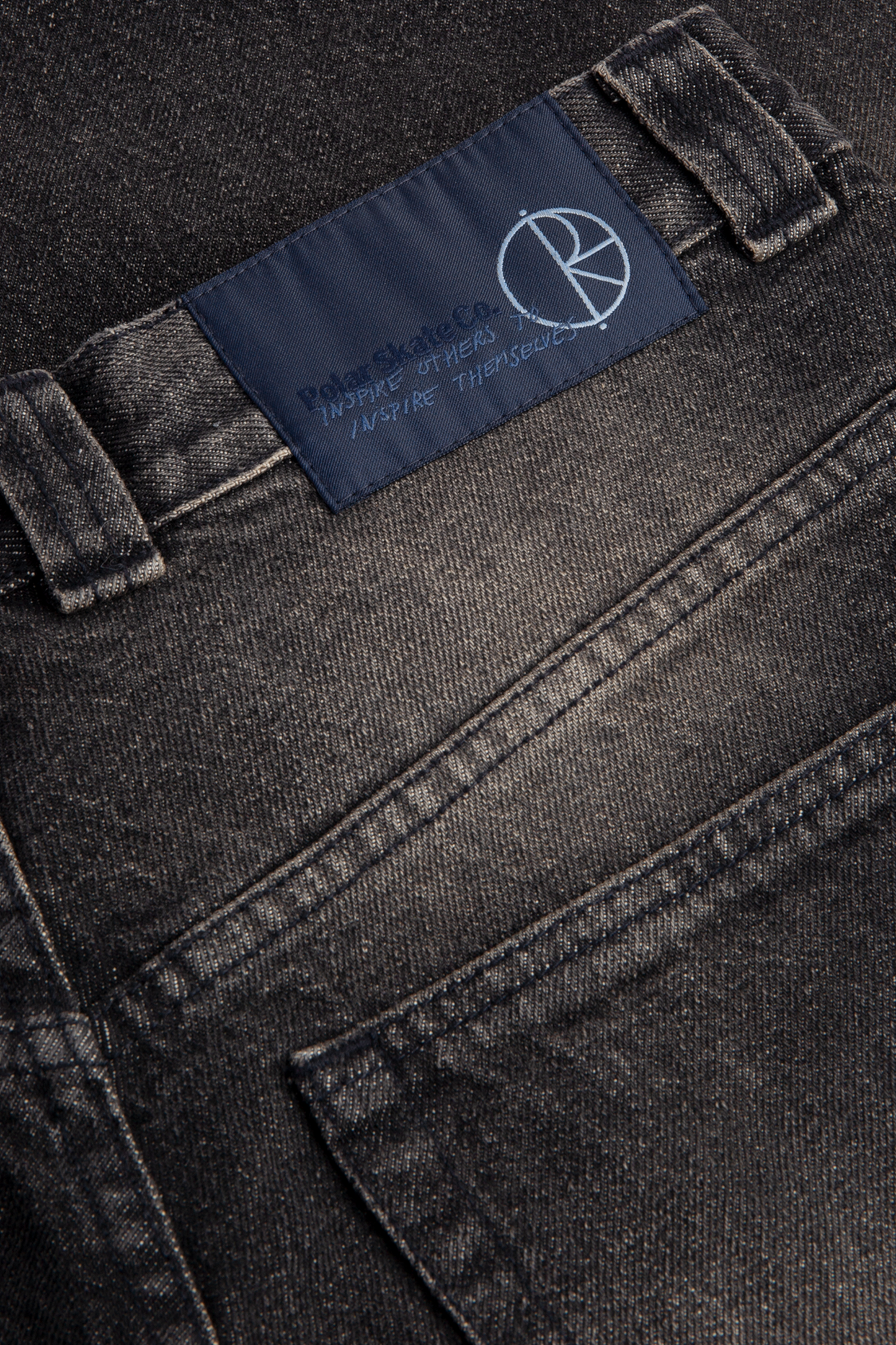 POLAR SKATE CO. Big Boy Pants Dirty Black | Jean Dénim Délavé Oversize Skate | Edgar Bdx