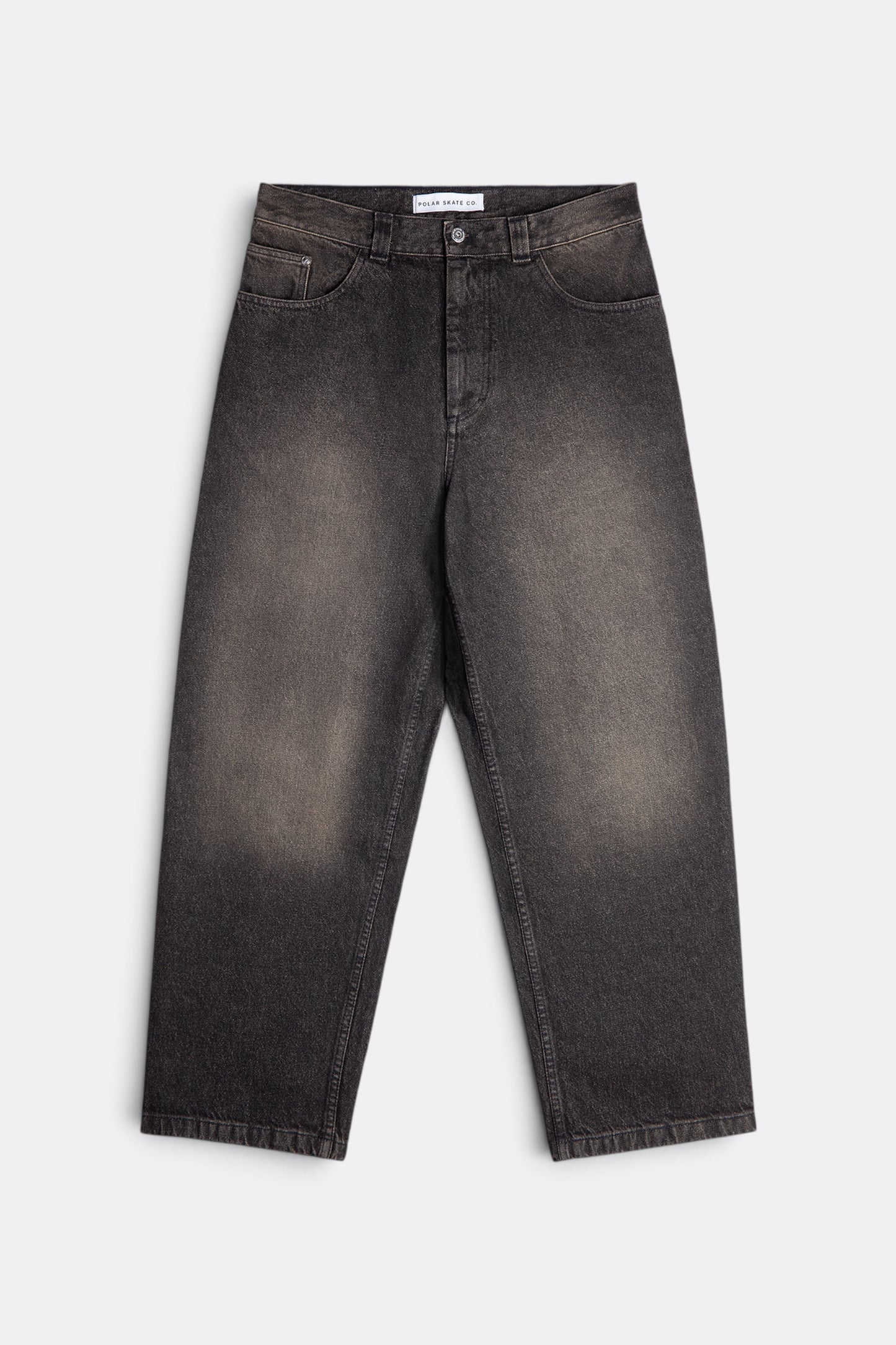 POLAR SKATE CO. Big Boy Pants Dirty Black | Jean Dénim Délavé Oversize Skate | Edgar Bdx