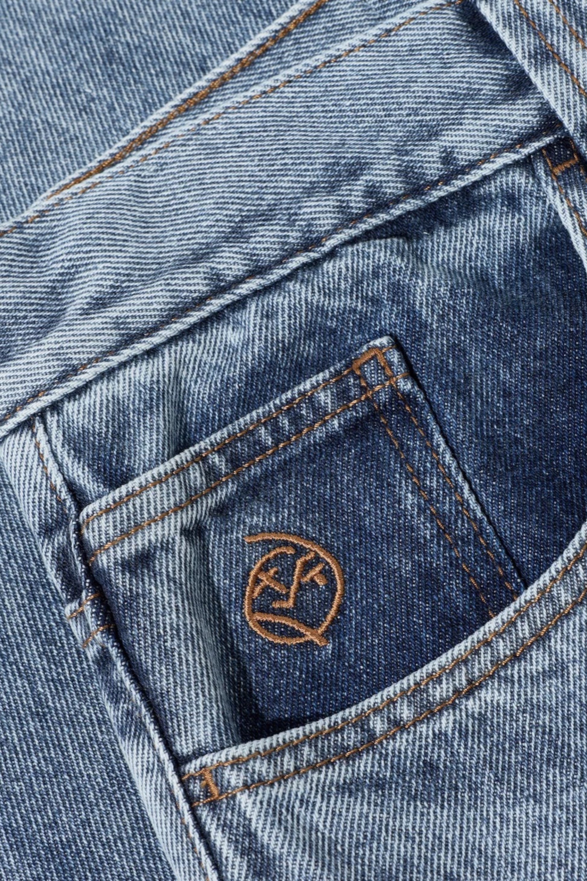 Polar Skate Co. Big Boy Pants Heavy Washed Blue | Jean Skate Délavé 435gsm | Edgar Bdx