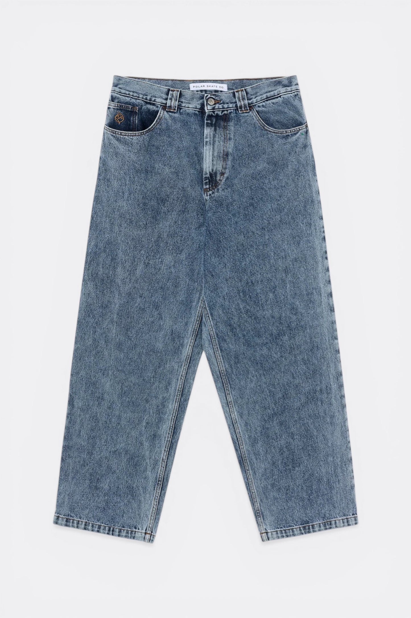 Polar Skate Co. Big Boy Pants Heavy Washed Blue | Jean Skate Délavé 435gsm | Edgar Bdx