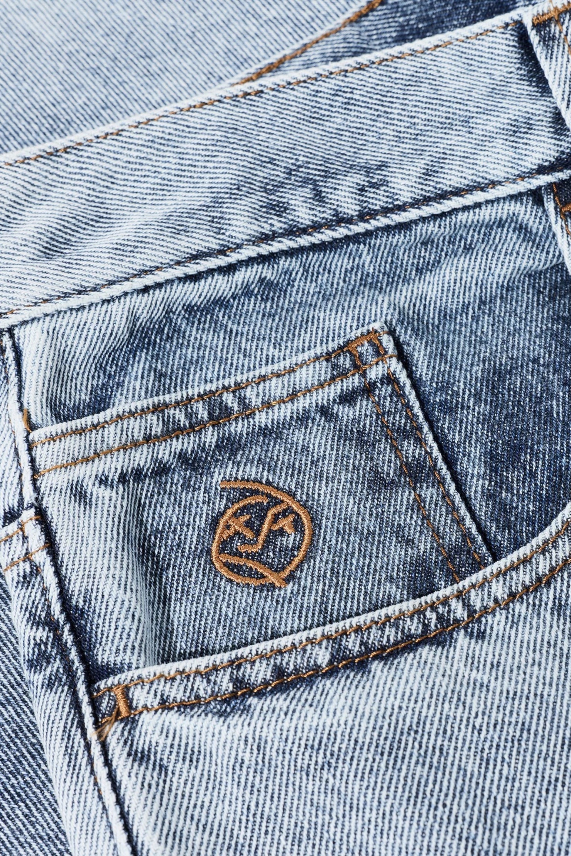 Polar Skate Co. Big Boy Shorts Heavy Washed Blue | Short Jean Délavé Skate | Edgar Bdx