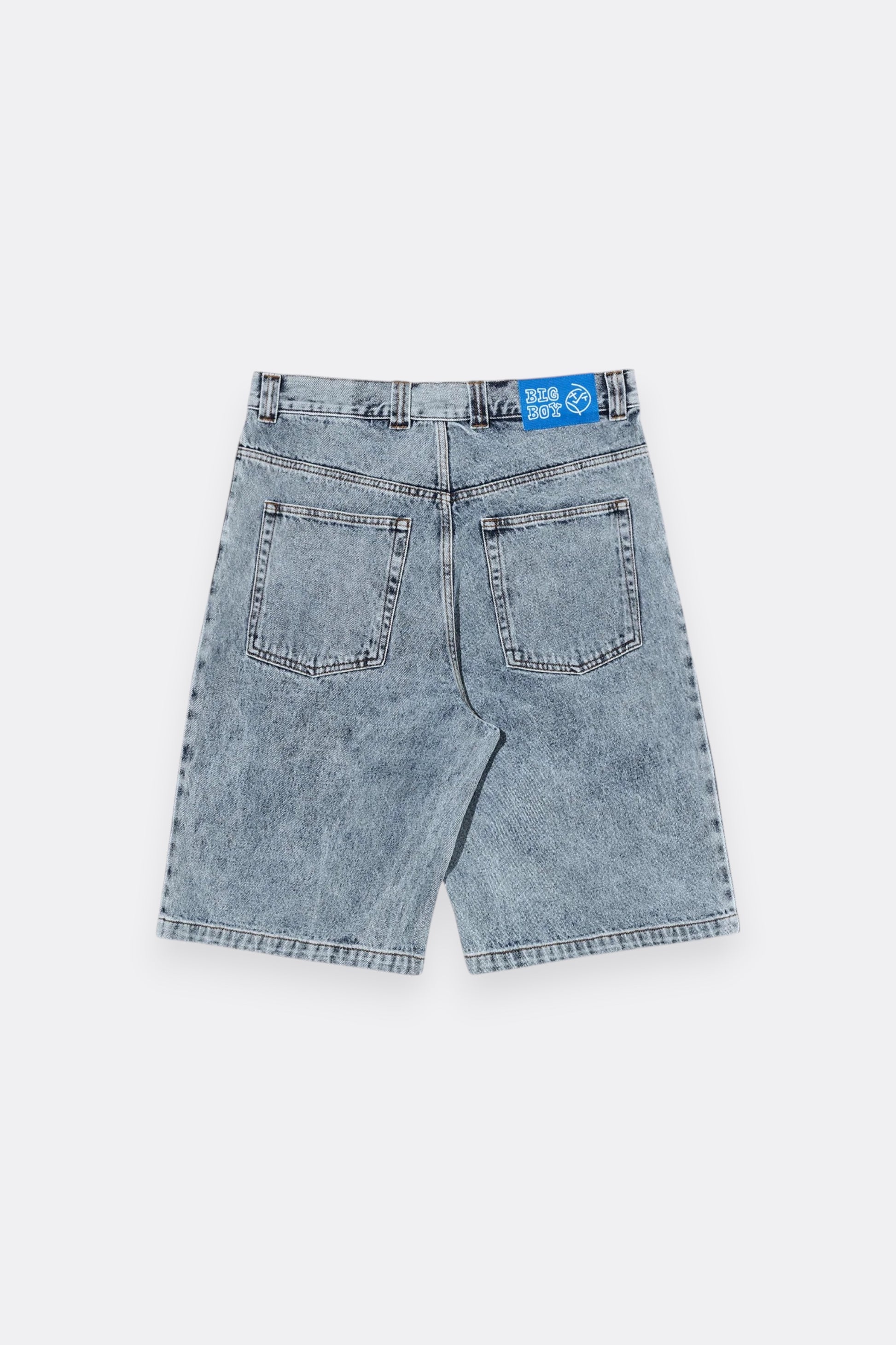 Polar Skate Co. Big Boy Shorts Heavy Washed Blue | Short Jean Délavé Skate | Edgar Bdx