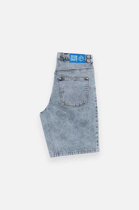 Polar Skate Co. Big Boy Shorts Heavy Washed Blue | Short Jean Délavé Skate | Edgar Bdx