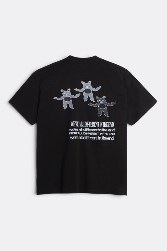 POLAR SKATE CO. Different in the End Tee Black | T-Shirt Double Jersey Graphique Skate | Edgar Bdx