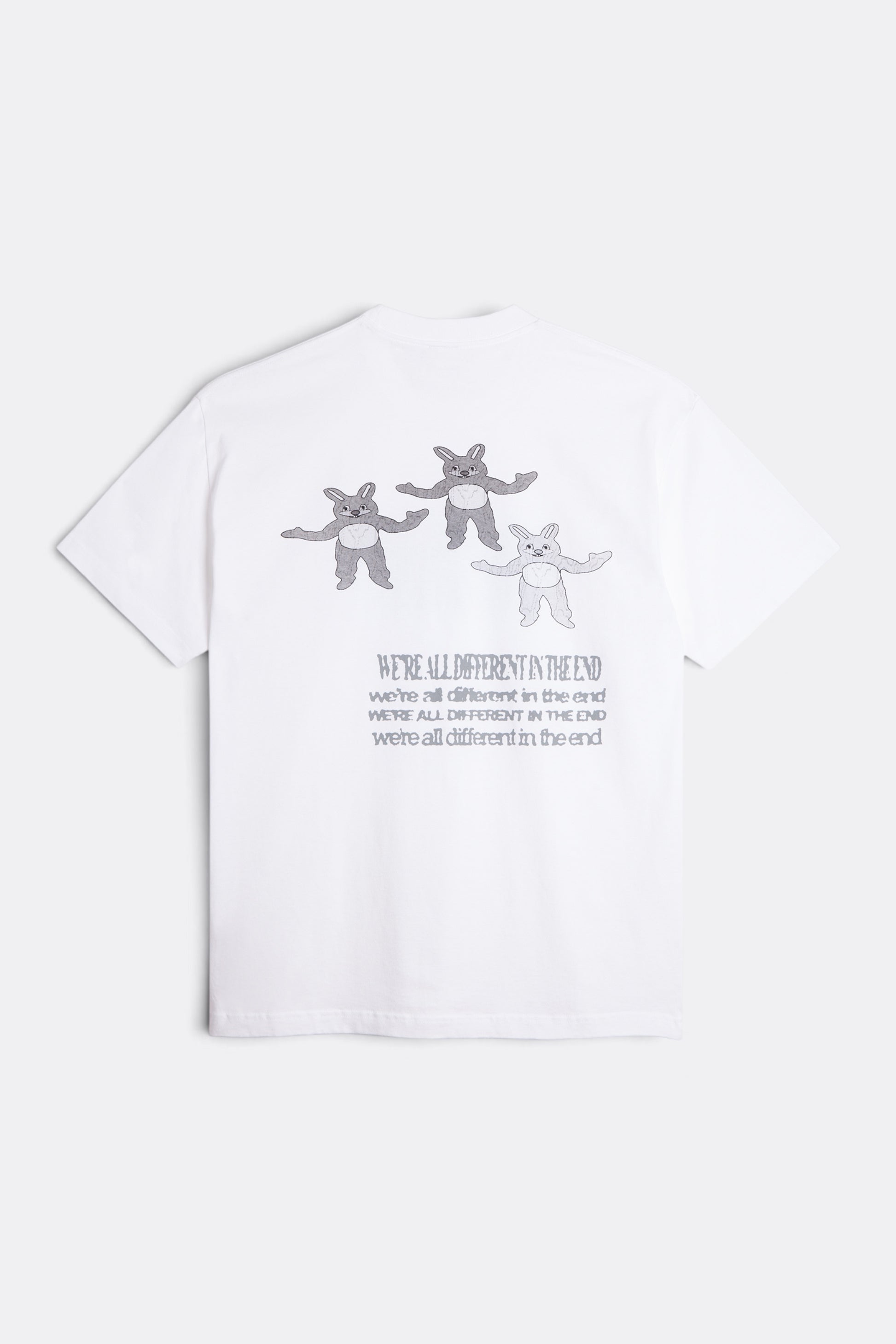 POLAR SKATE CO. Different in the End Tee White | T-Shirt Double Jersey Graphique Skate | Edgar Bdx
