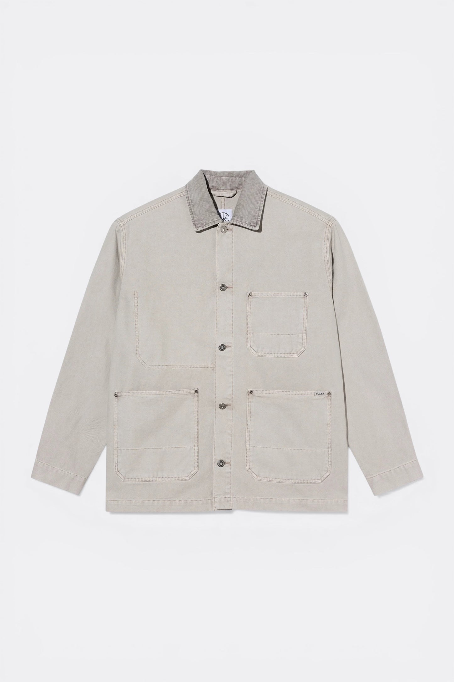 Polar Skate Co. Ezra Jacket Pale Taupe | Veste Canvas Skate 400gsm | Edgar Bdx