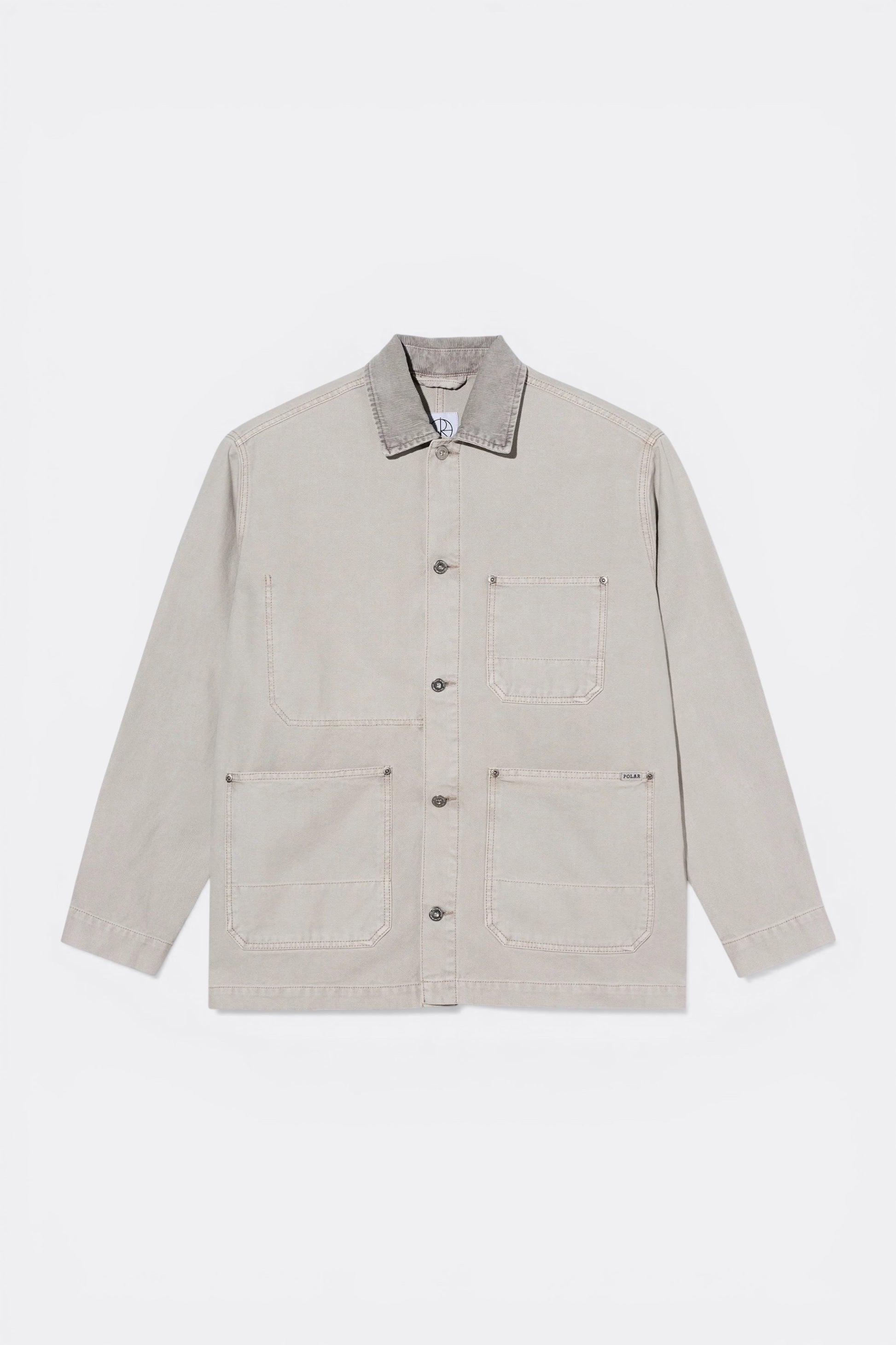 Polar Skate Co. Ezra Jacket Pale Taupe | Veste Canvas Skate 400gsm | Edgar Bdx