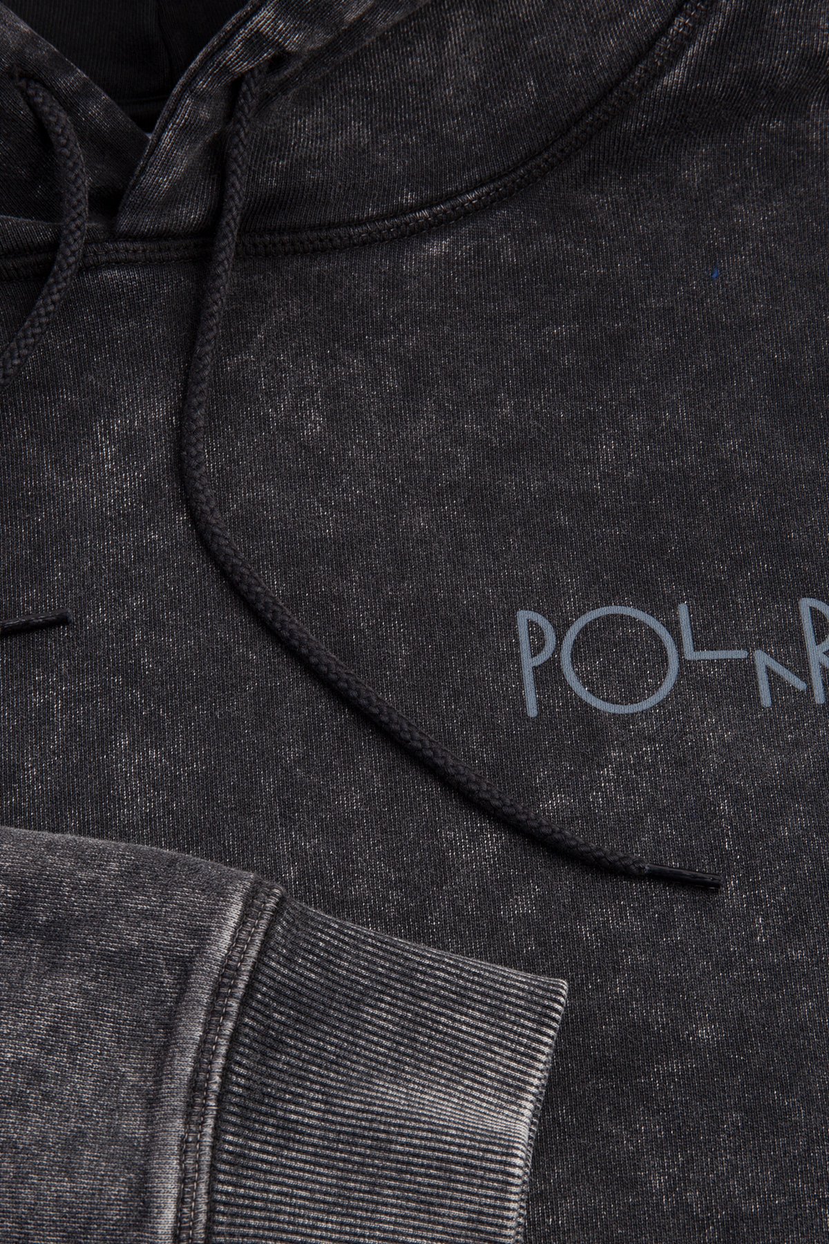 POLAR SKATE CO. Fade Frank Hoodie Black | Sweat Polaire Délavé 350gsm Skate 80s | Edgar Bdx