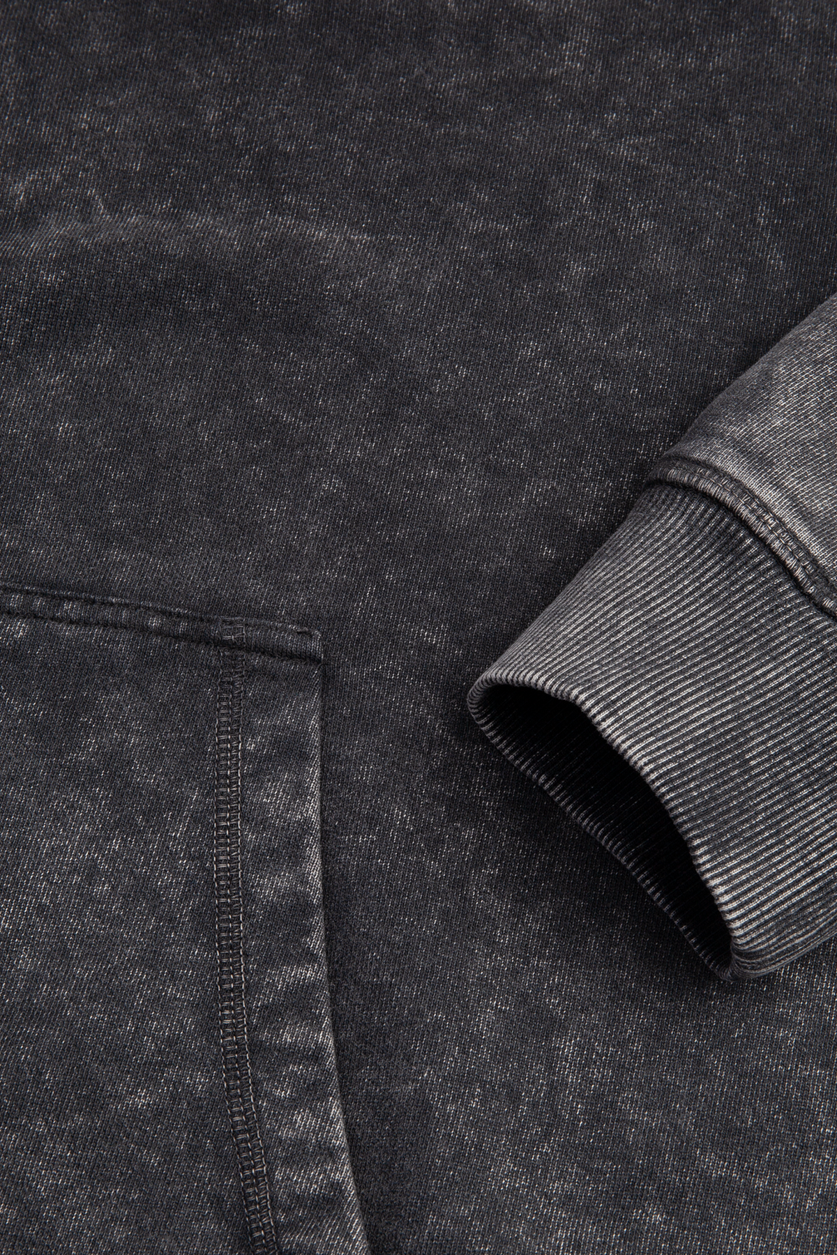 POLAR SKATE CO. Fade Frank Hoodie Black | Sweat Polaire Délavé 350gsm Skate 80s | Edgar Bdx