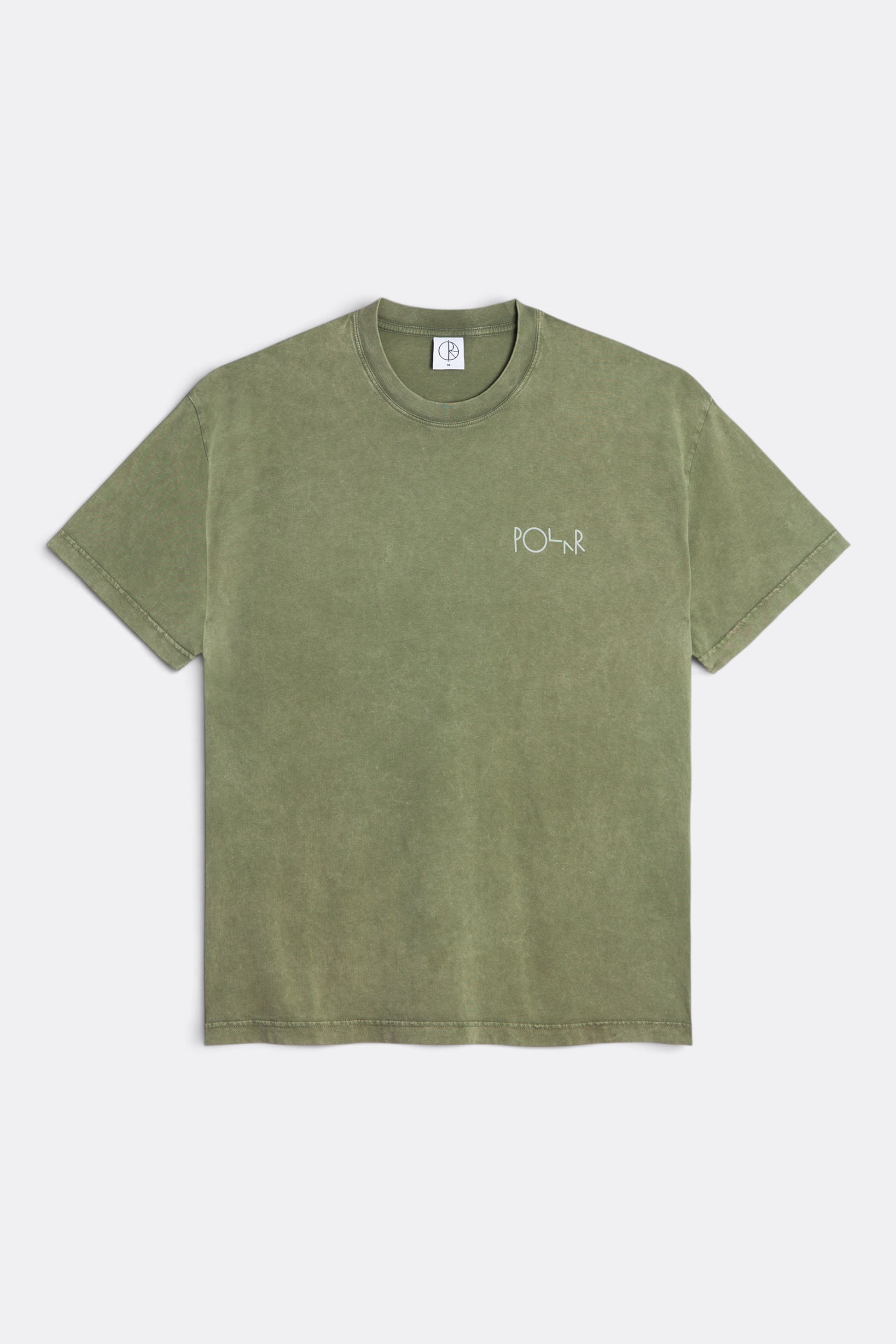 POLAR SKATE CO. Fade Tee Army Green | T-Shirt Jersey Délavé 190gsm Skate | Edgar Bdx