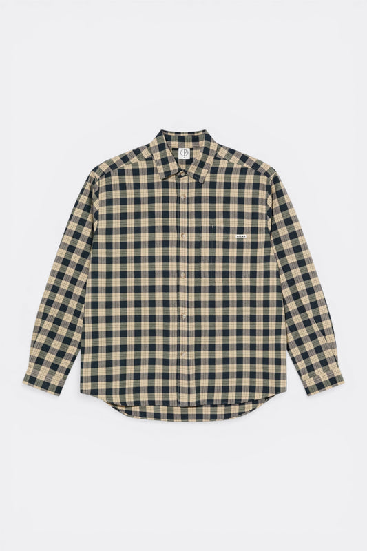 Polar Skate Co. Mitchell LS Shirt Teal Butter | Chemise Flanelle Skate | Edgar Bdx
