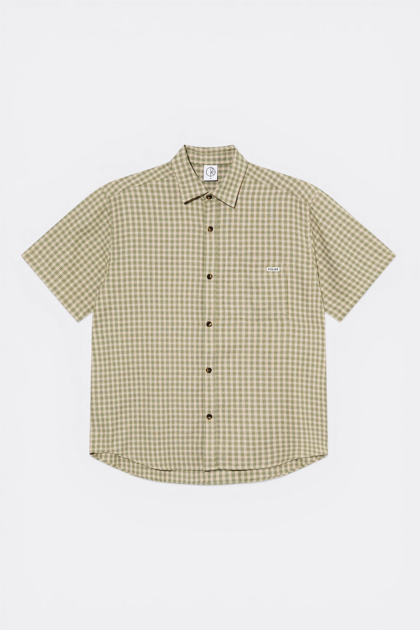 Polar Skate Co. Mitchell Shirt Beige Green | Chemise Twill Skate | Edgar Bdx
