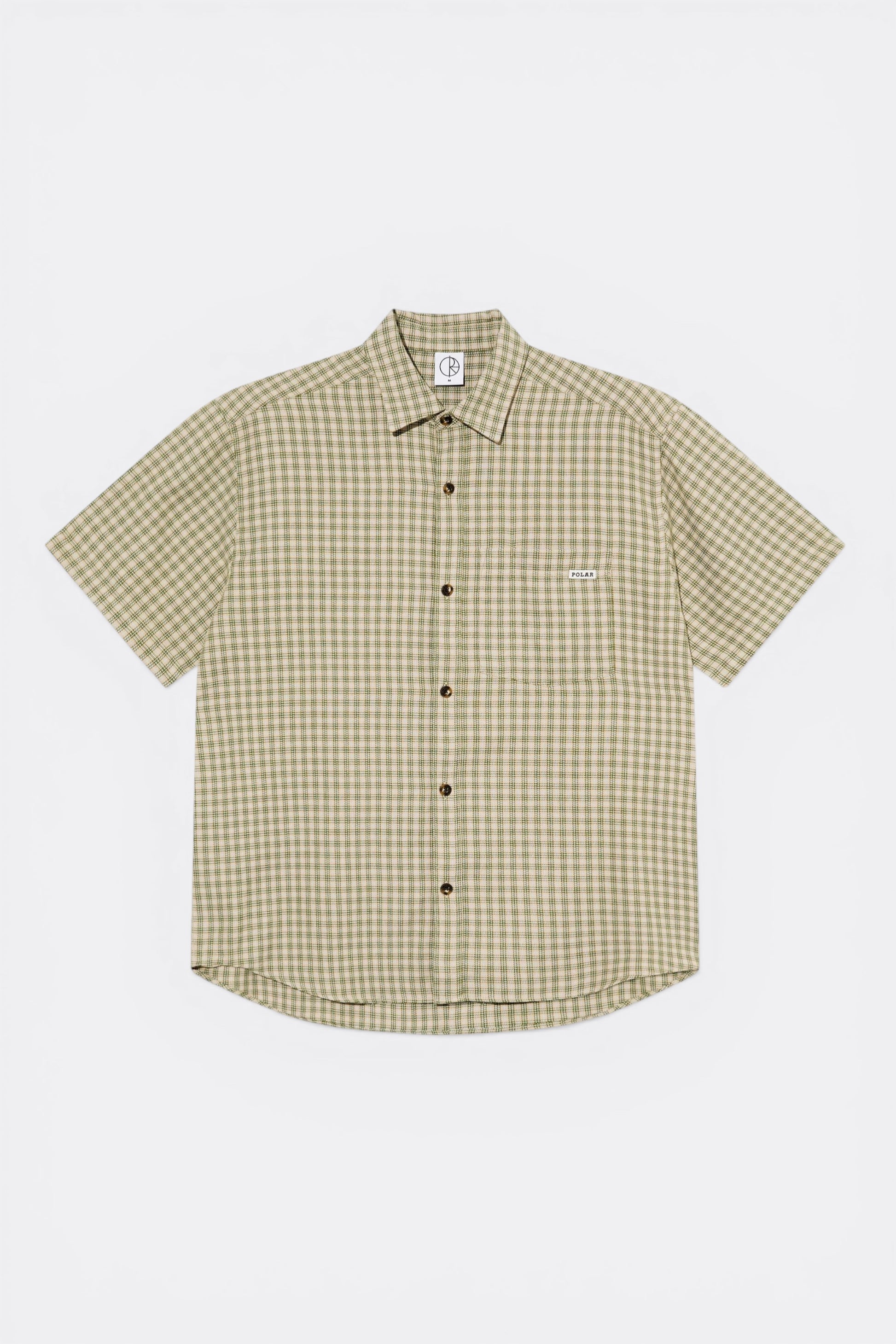 Polar Skate Co. Mitchell Shirt Beige Green | Chemise Twill Skate | Edgar Bdx