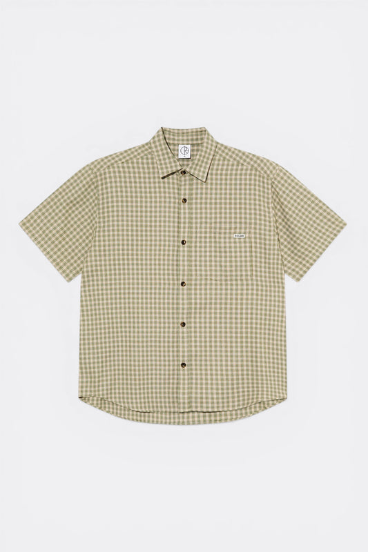 Polar Skate Co. Mitchell Shirt Beige Green | Chemise Twill Skate | Edgar Bdx
